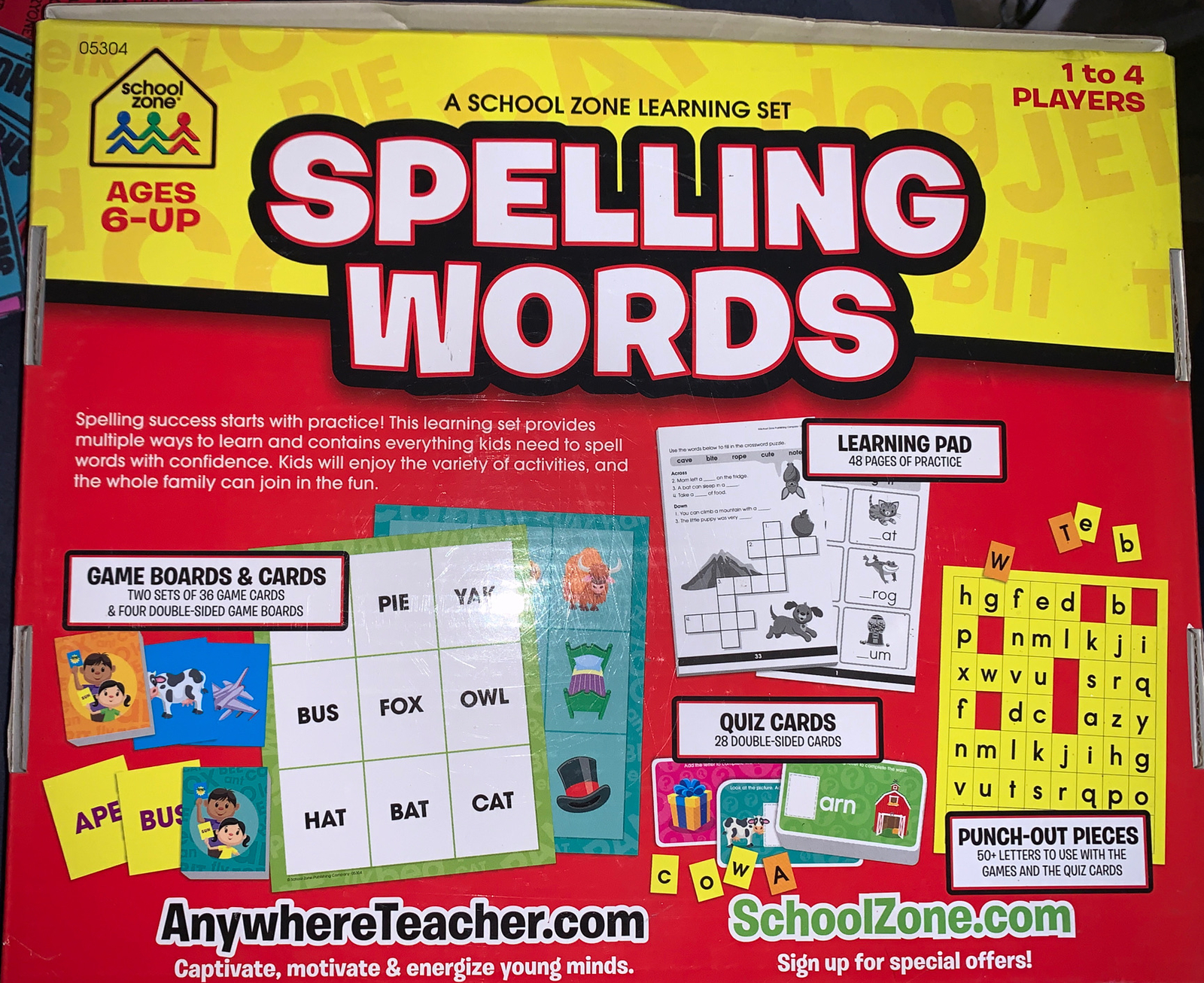 School Zone Learning Set Spelling Words 076645053046