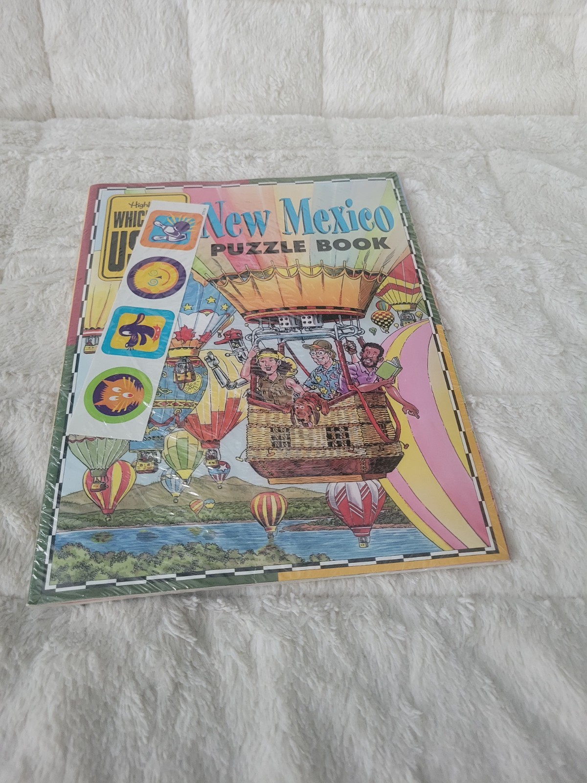 Vintage HIGHLIGHTS WHICH WAY US MARYLAND Washington State NEW MEXICO PUZZLE Book