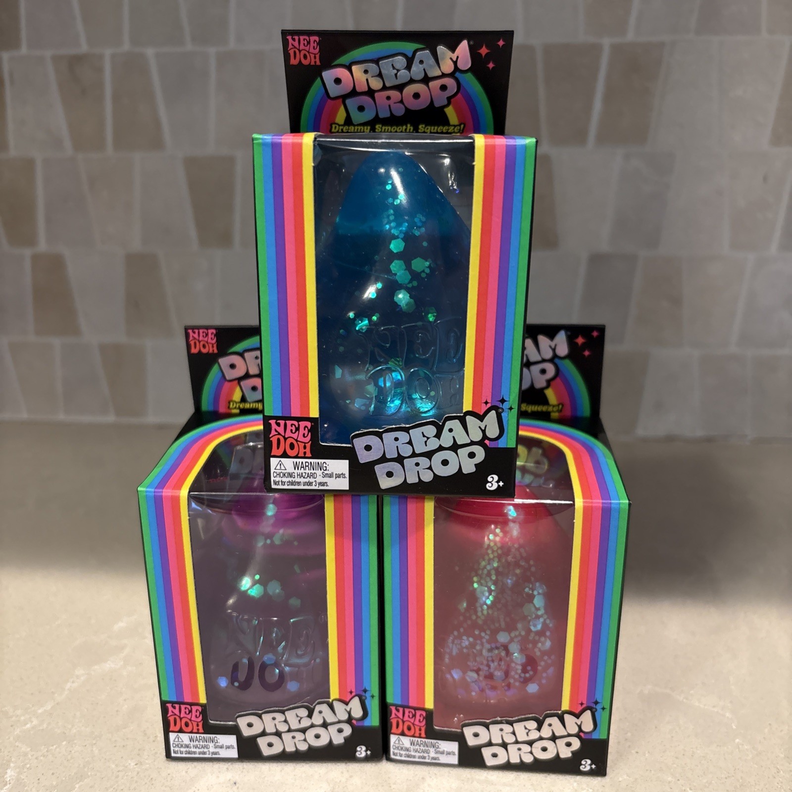 Authentic Viral NEEDOH Dream Drop Set of 3 Blue, Purple, Pink RARE DREAMDROPS
