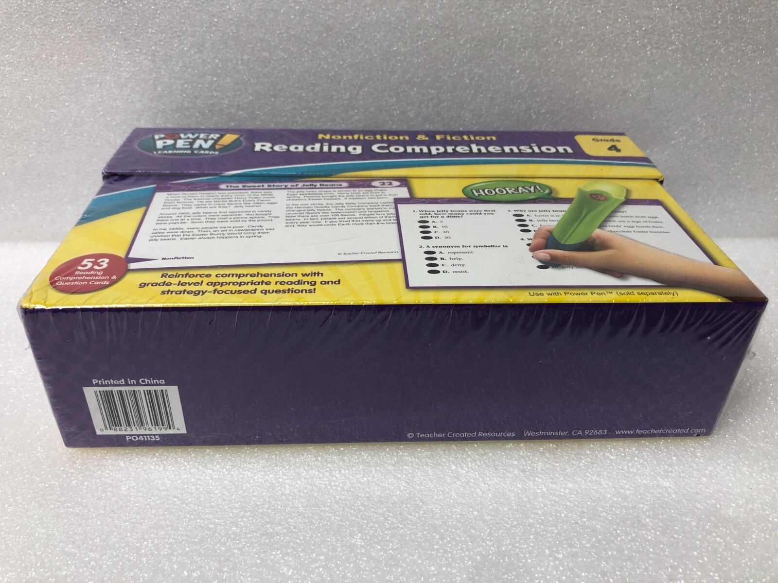 Power Pen Learning Cards Nonfiction & Fiction Reading Comprehension TCR 6199