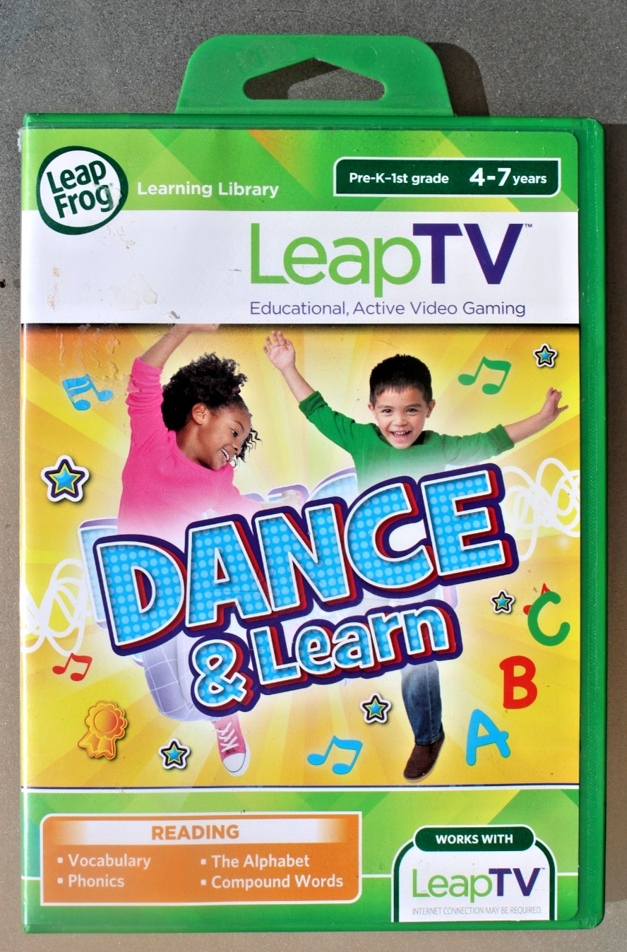 Leap Frog Leap TV Dance & Learn Reading 4-7 Years Educational Active Video Game