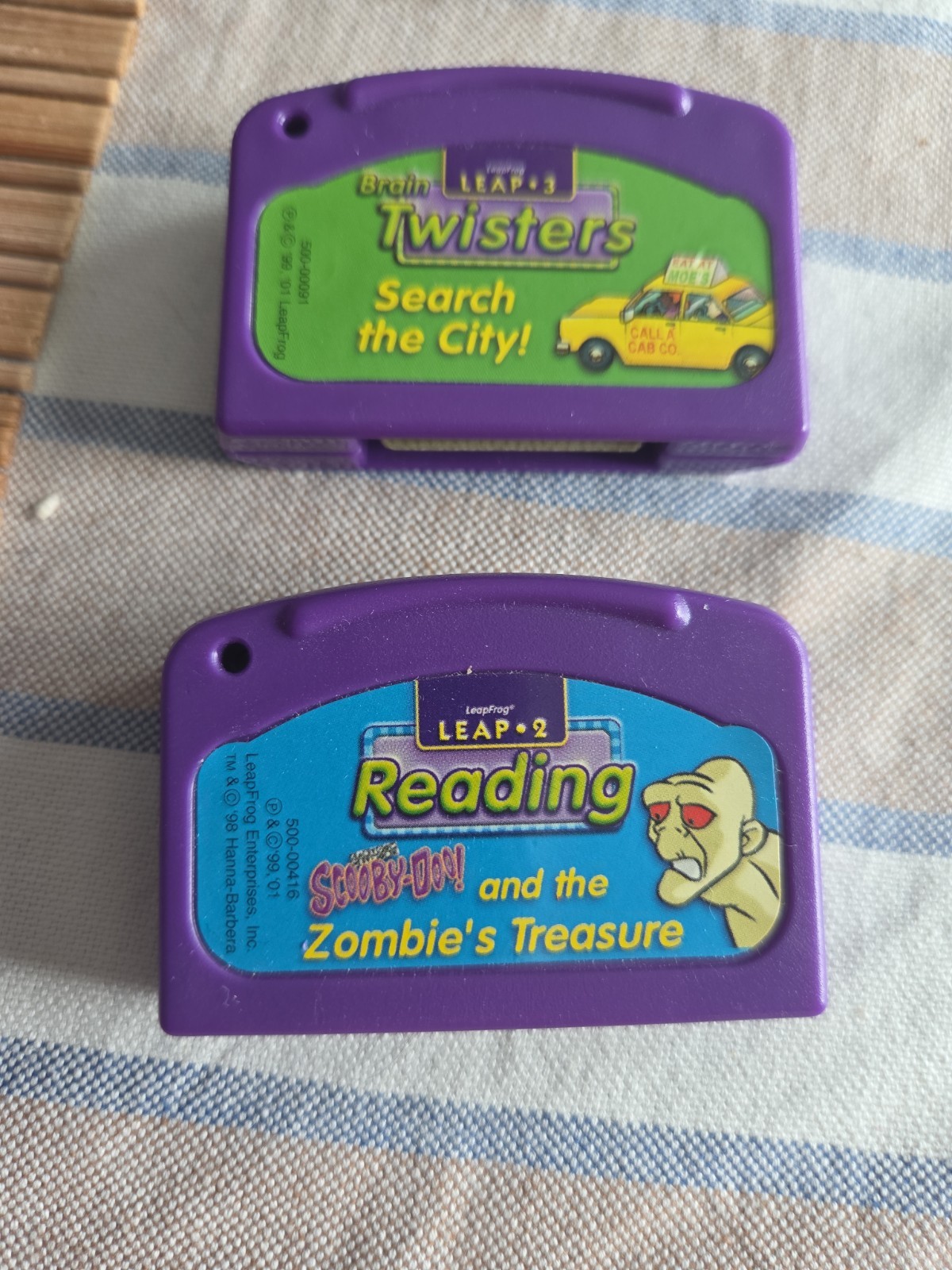 LeapFrog LeapPad Game Cartridges Lot of 24-Lion King, Monsters Inc, Scooby Doo