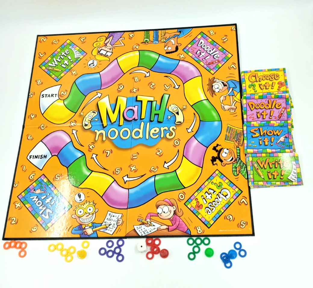 Math Noodlers Game, Grades 4-5 by Edupress- INCOMPLETE / MISSING Parts / Pieces
