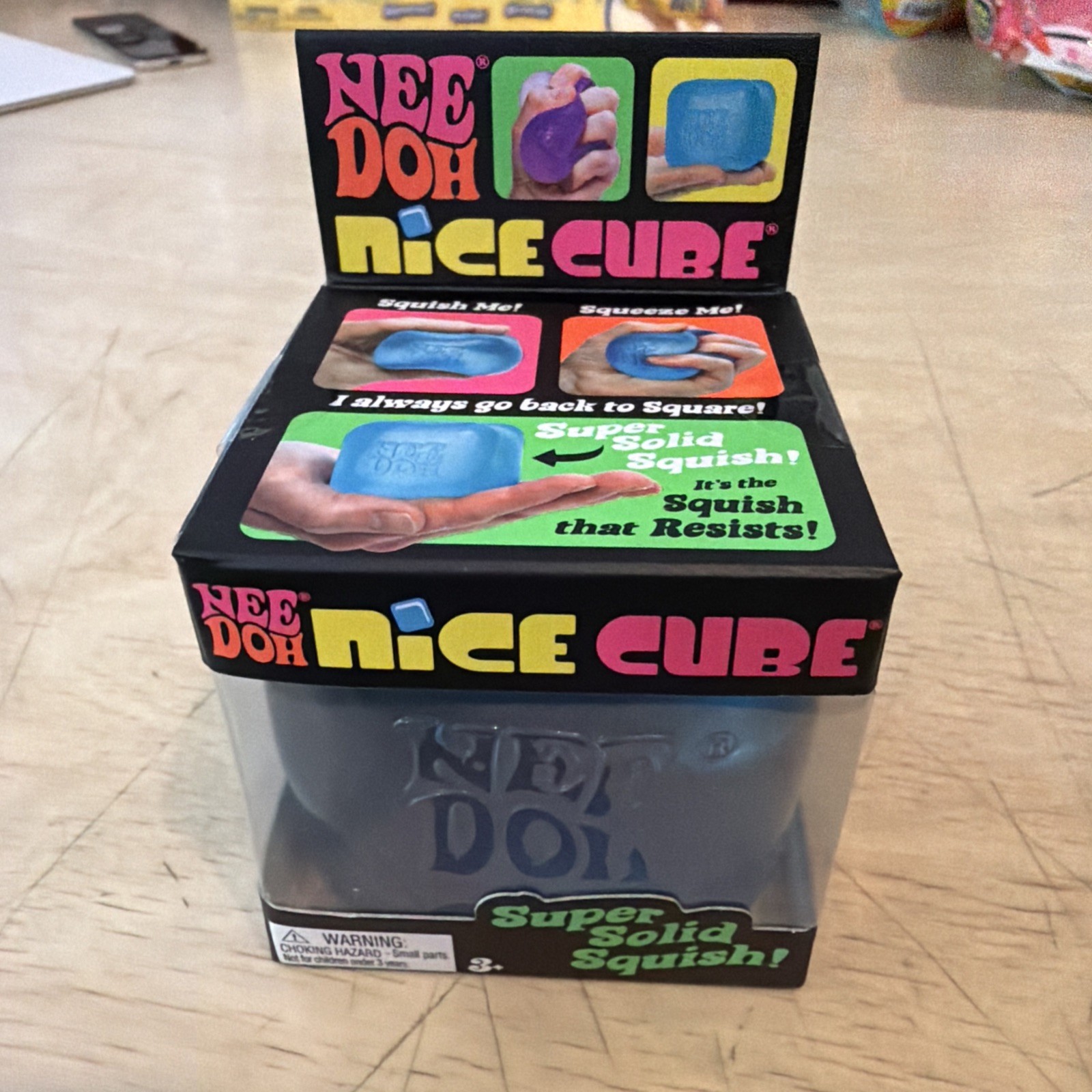 NeeDoh Nice Cube – Blue – Brand New Sealed – Schylling