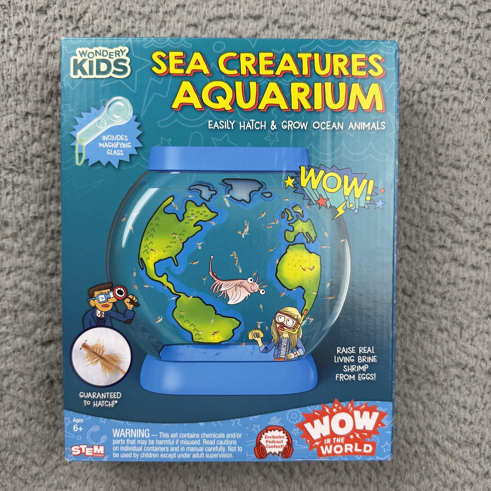 Thames & Kosmos Sea Creatures Aquarium Ages 6+ STEM Brine Shrimp Kit Toy New