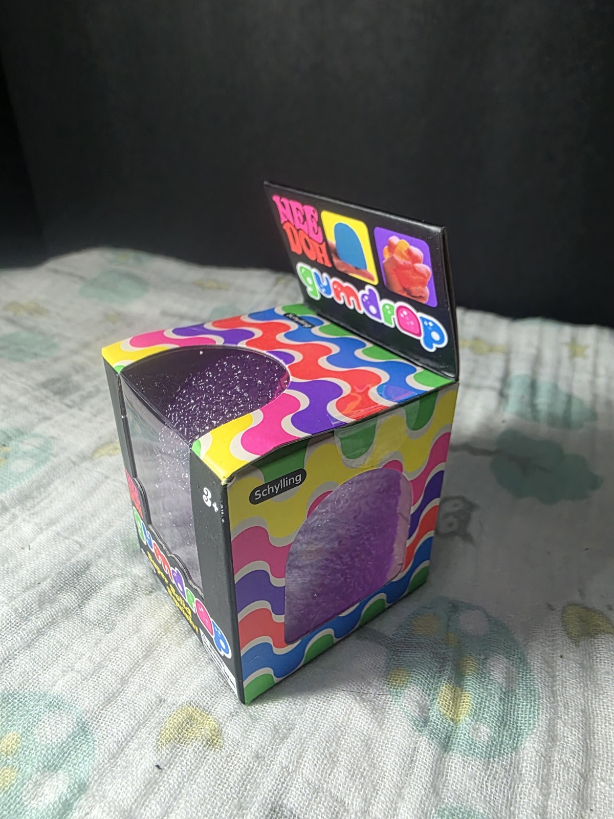 Nee Doh Gumdrop Super Solid Squish Needoh Gum Drop purple RARE!