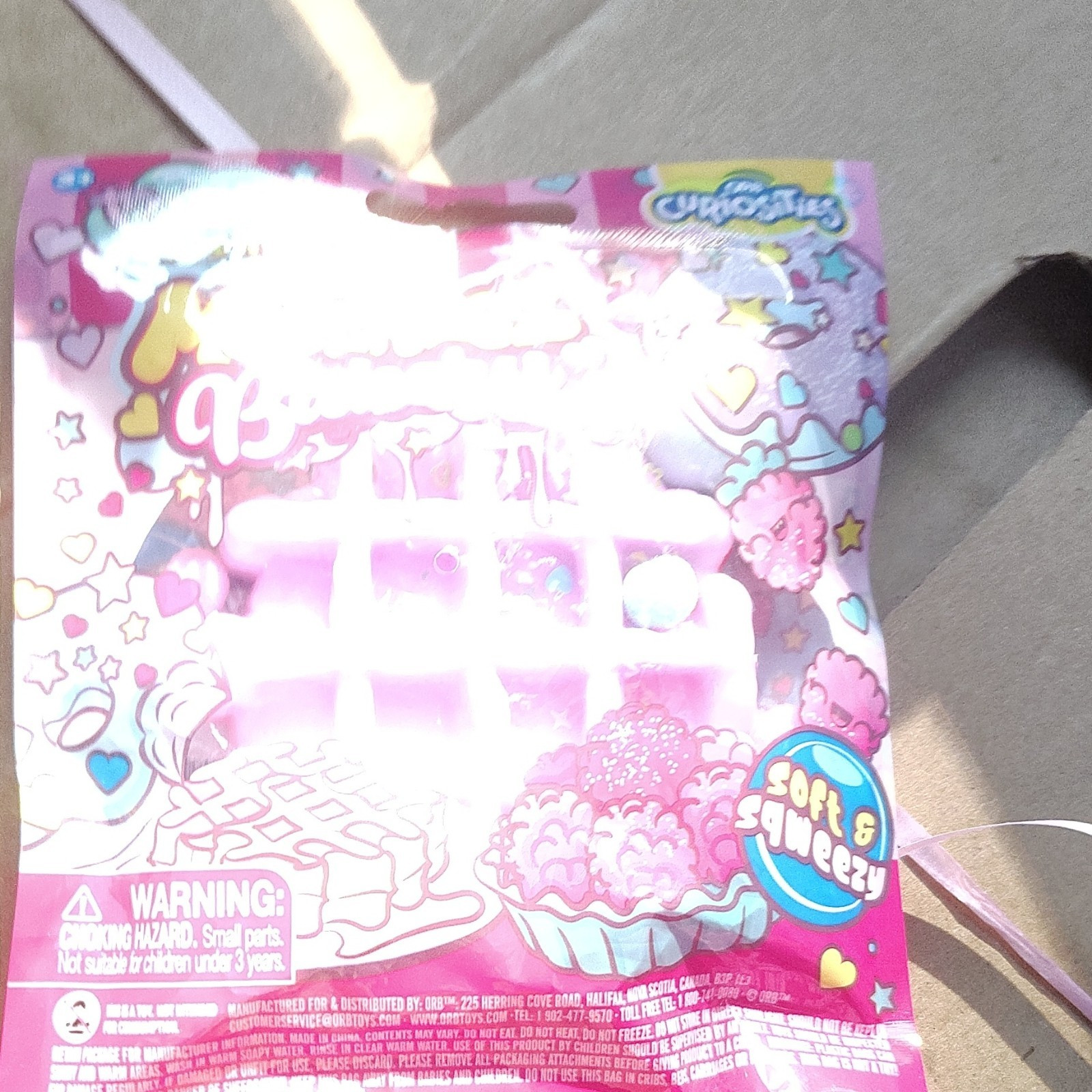 ORB MoCheez Bakery Soft & Squeezy Tactile Toy, Pink/Multicolor, 2023