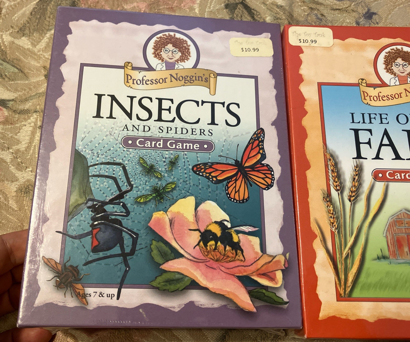 3 Professor Noggin’s Earth Science Insects Life on the Farm Card Game New Sealed