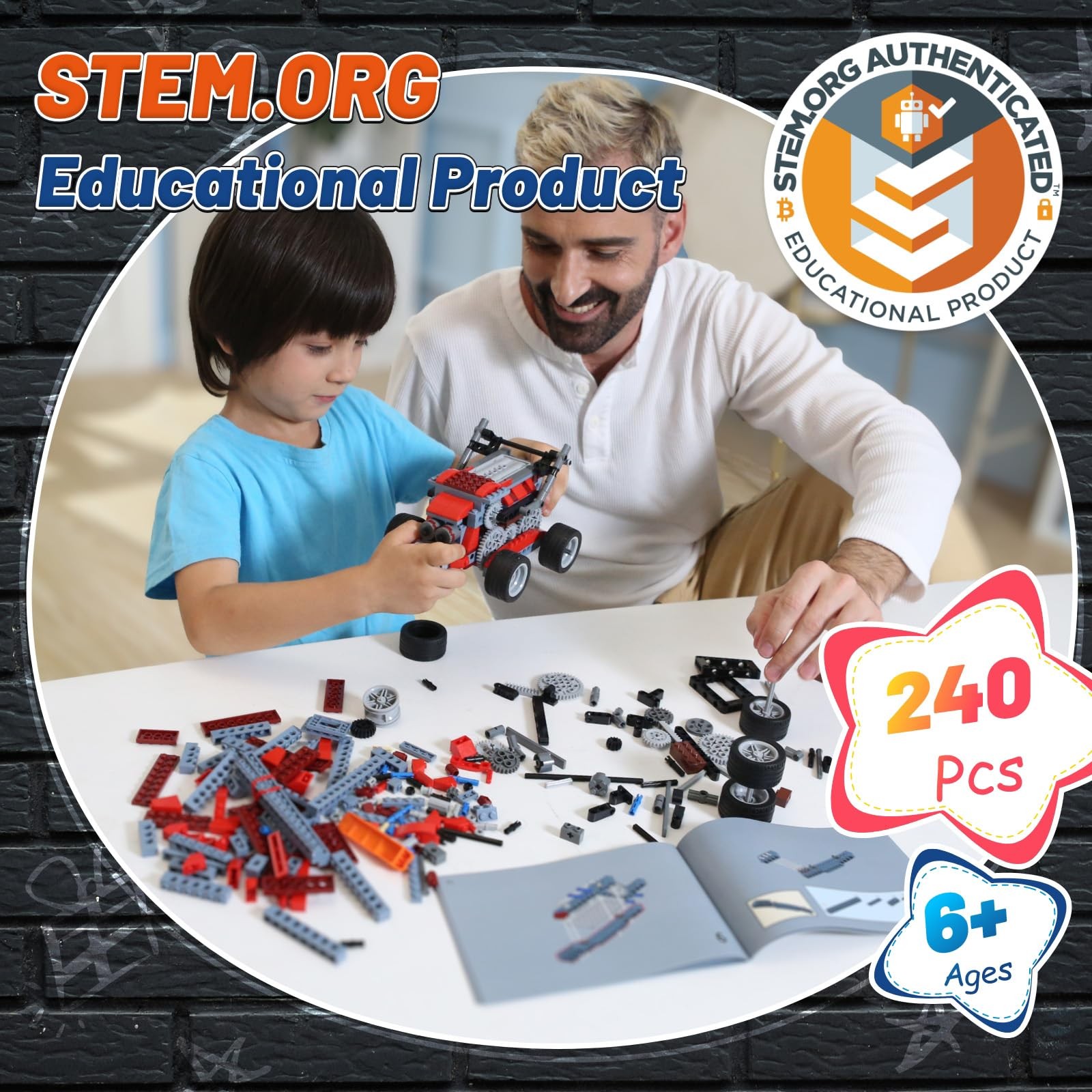 Robot B STEM Kits for 6-7 Year Old Boy, 8 in 1 Electric Monster Truck Buildin…