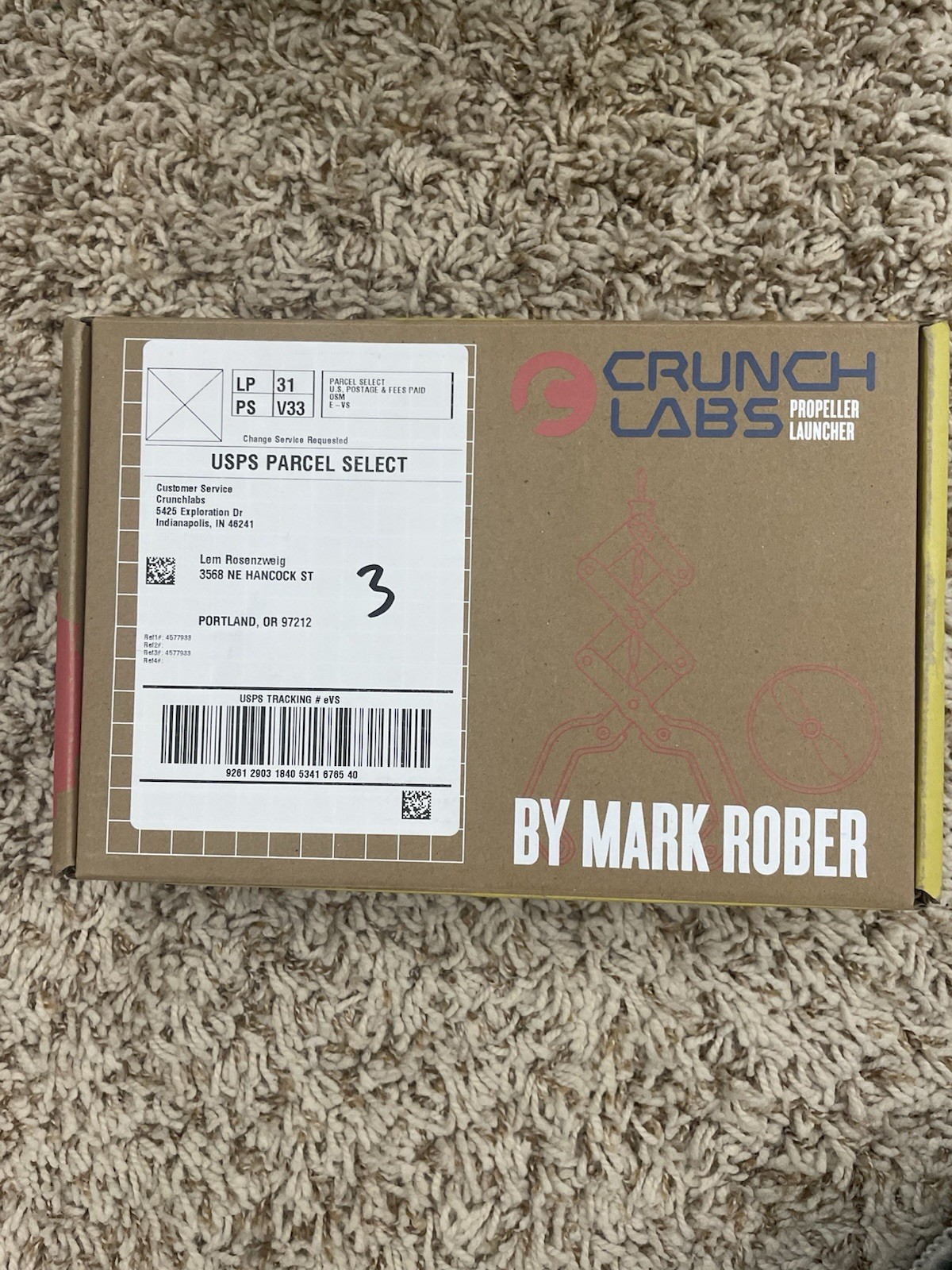 Pre-built – CrunchLabs Propeller Launcher Box 22 – READ DESCRIPTION