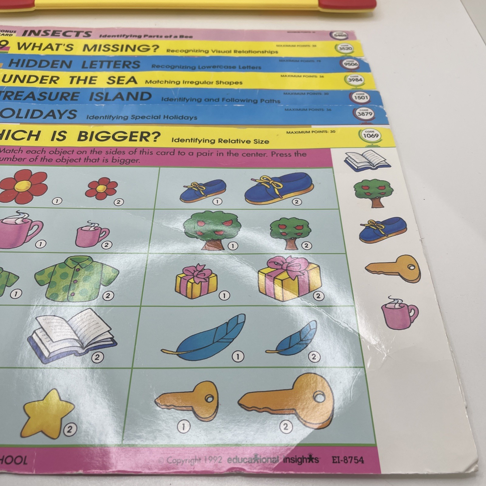 Vintage GeoSafari Jr EI-8855 Electronic Learning Game Unit w/ 8 Cards Tested