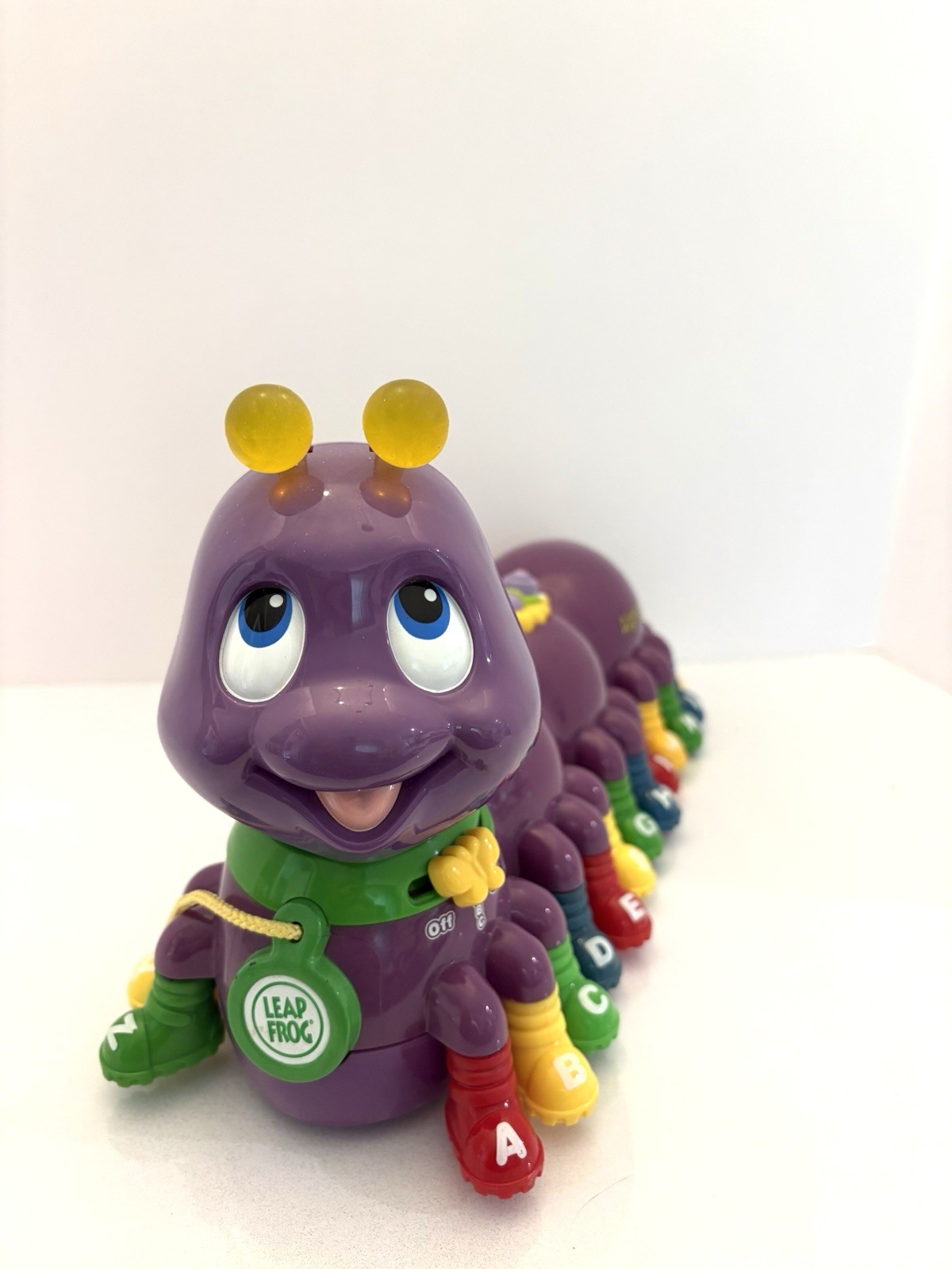 2001 Leap Frog Alphabet Pal Purple Caterpillar Letters Music Works!