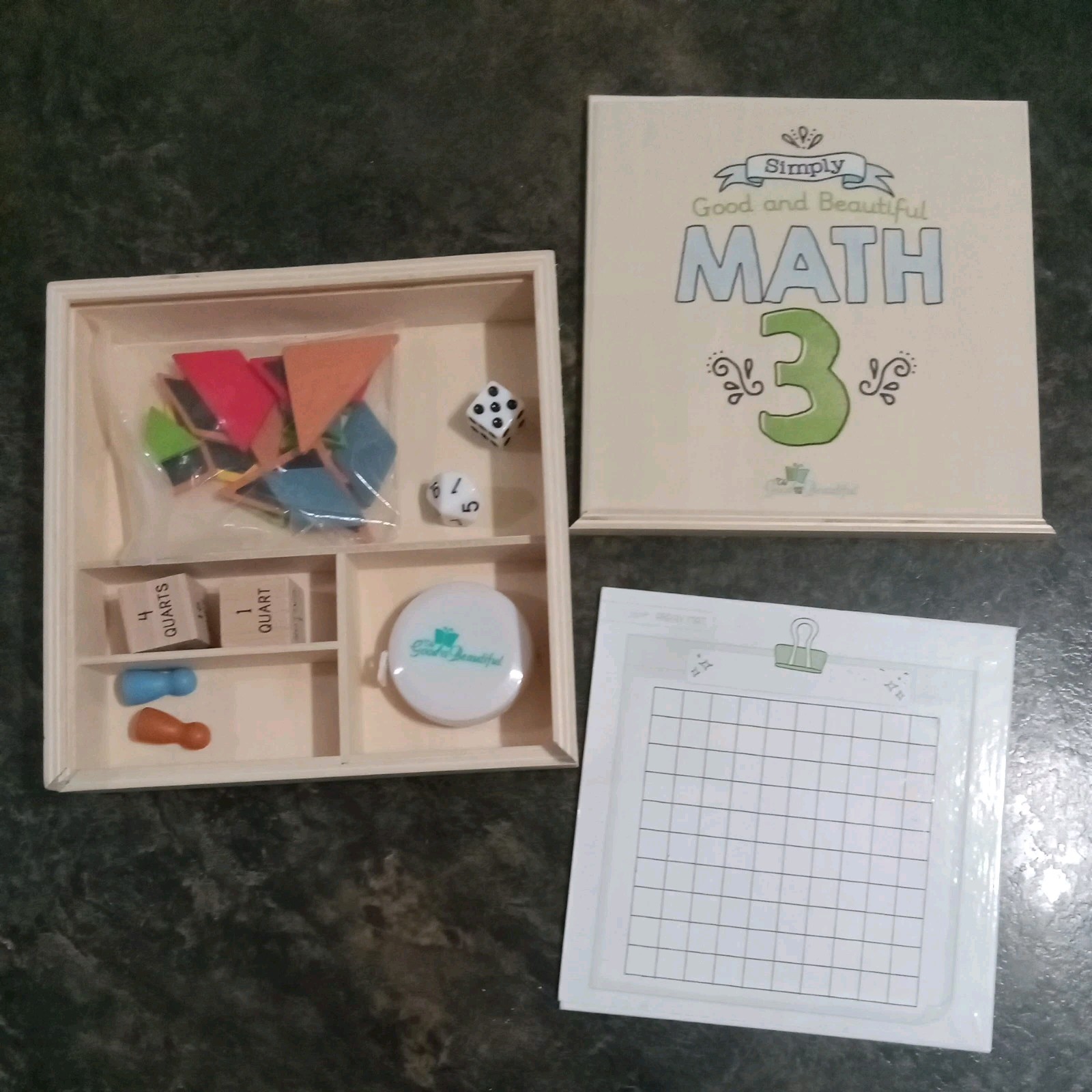 The Good and Beautiful Math 3 Manipulative Box/Musical Multiplication/Snap it up
