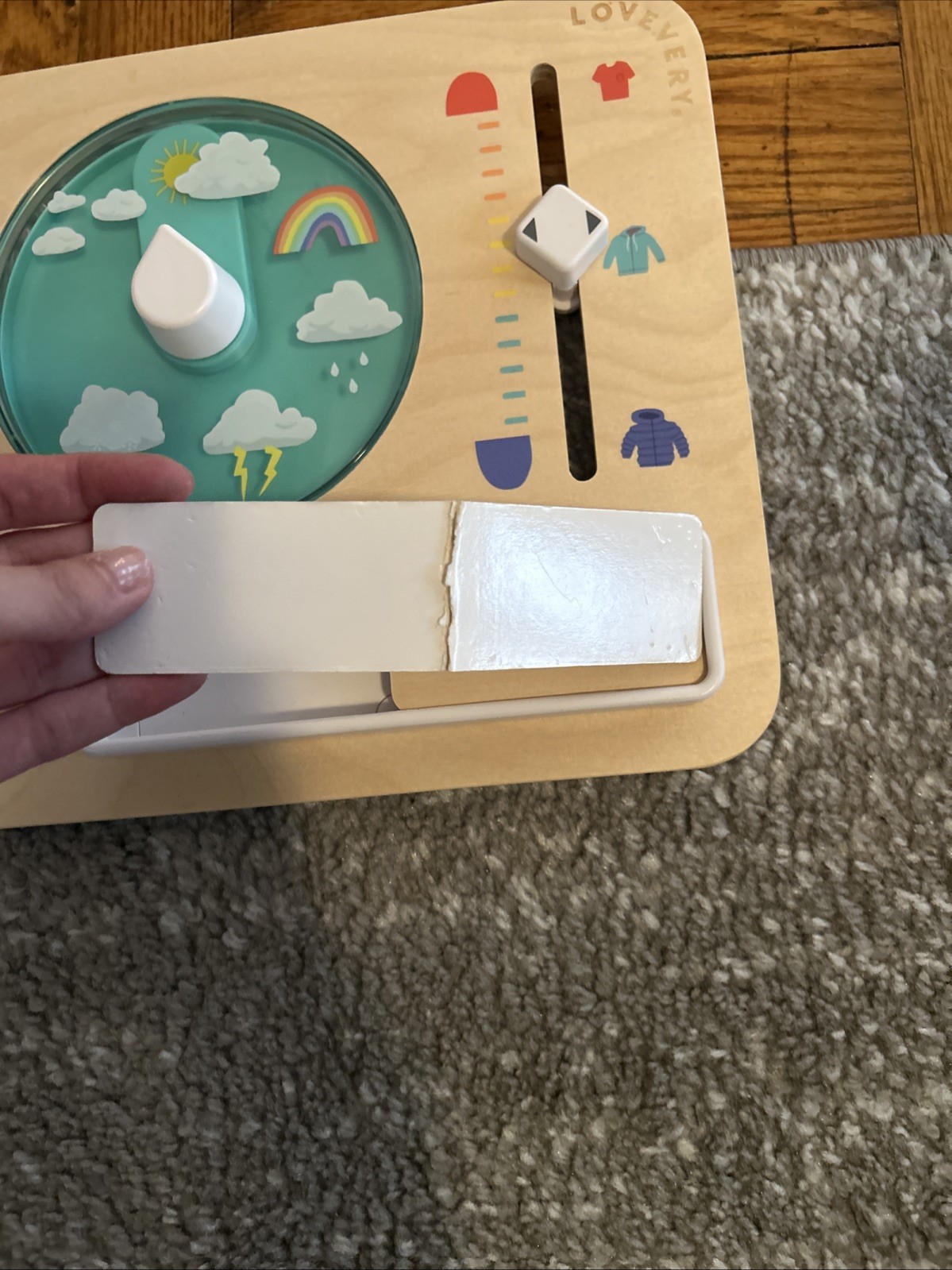 Lovevery Weather Board Montessori Toy Daily Calendar Learning Board