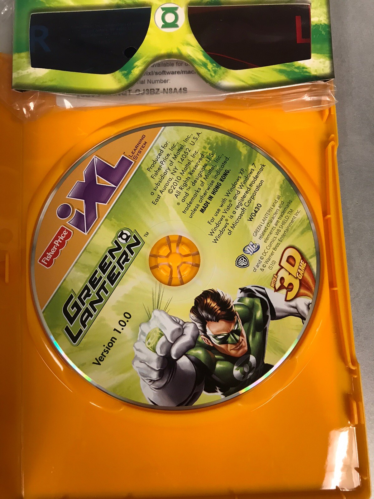 Fisher Price iXL Learning System Green Lantern 3-7yrs 3D Glasses Interactive