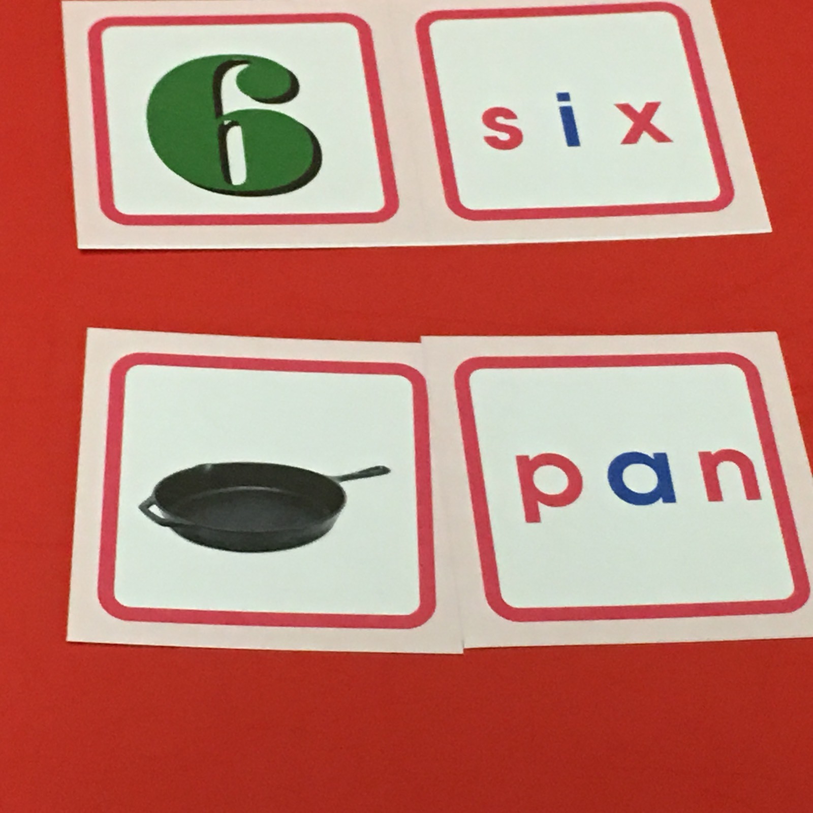Pink Series Montessori – CVC PICTURE & WORD MATCH CARDS – 120 Laminated Cards