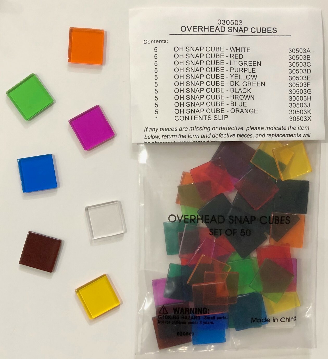 ETA Cuisenaire Manipulatives (fractions, overhead pieces, dice & pawns, etc.)