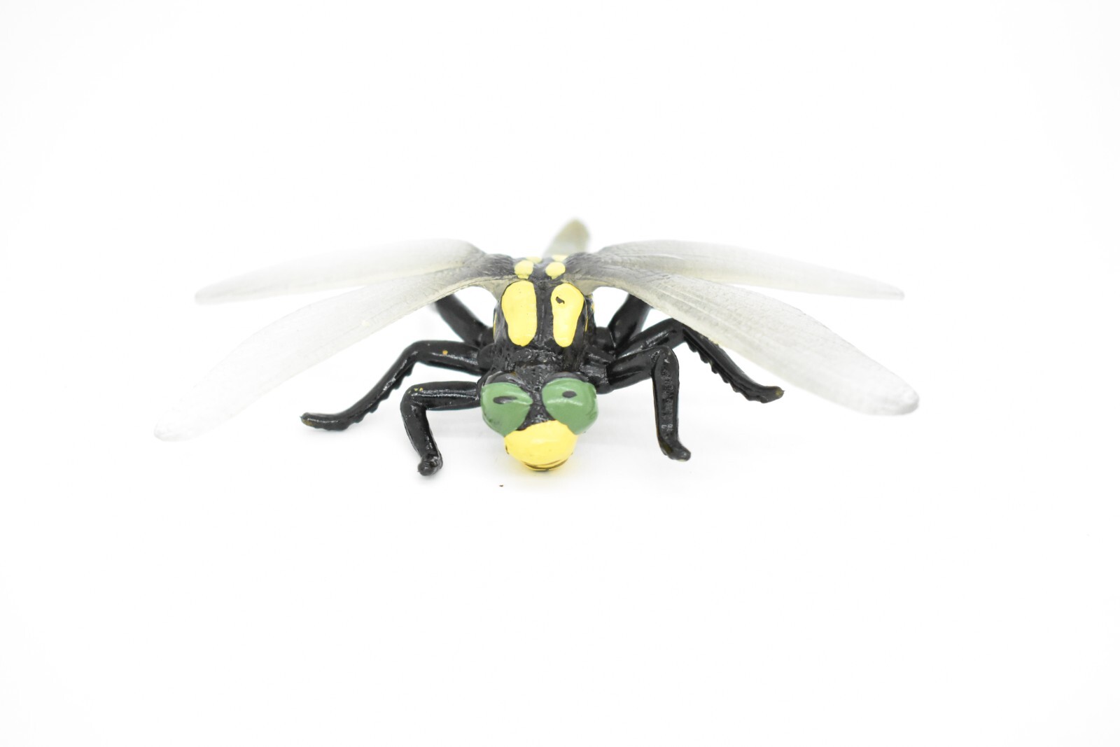 Dragonfly, Insect, Figure, Realistic Rubber Model, Hand Painted Toy 4 Inches