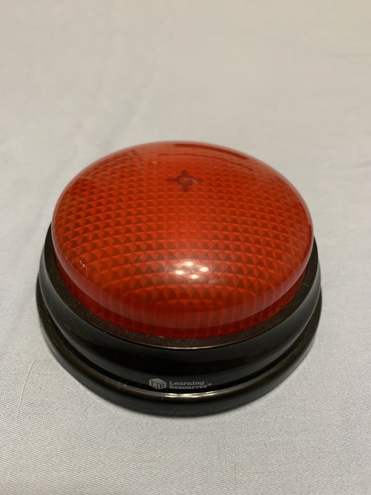 Fun Red Light Up Push Buzzer With Sound! Learning Resources LRNLER3776 Works!