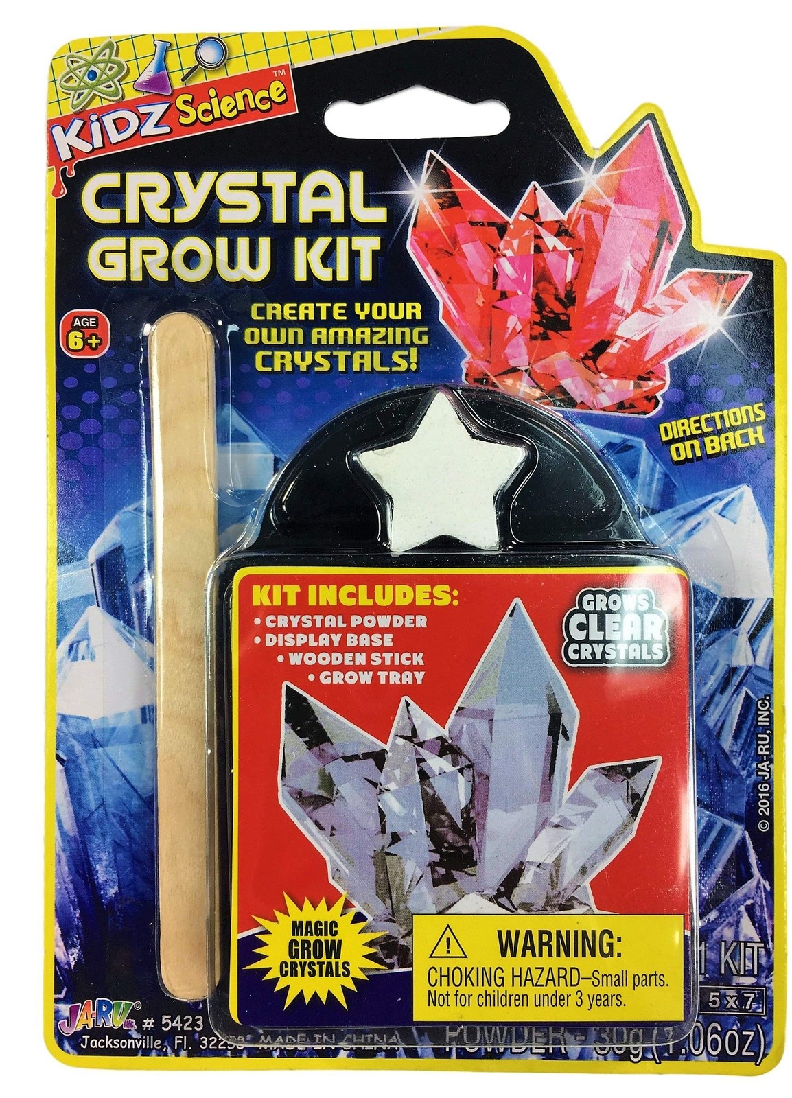 JA-RU Magic Crystal Growing Kit (1 Mineral Toy Set) 1 Pack, Grow