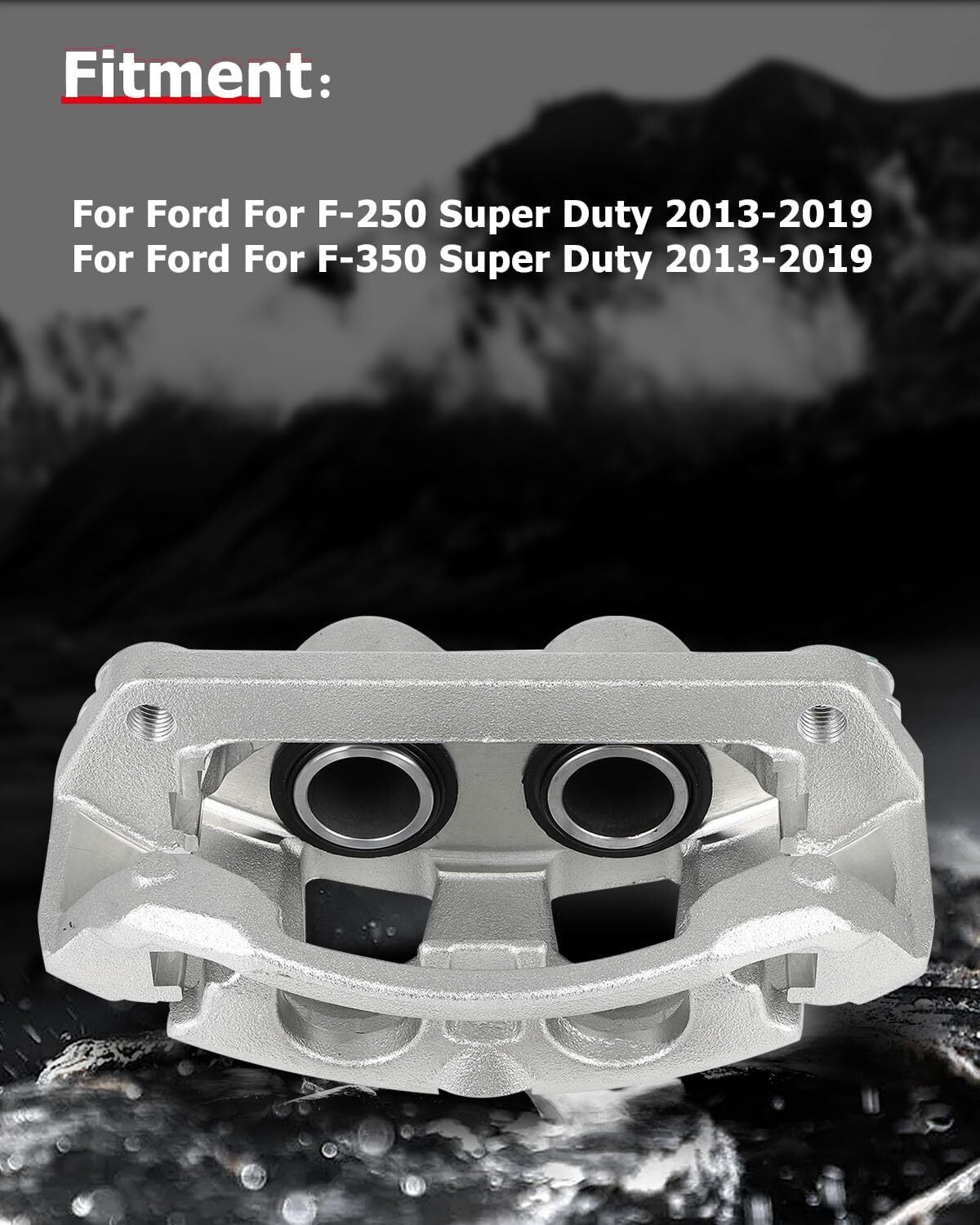 cciyu 18B5473 Rear Left Brake Caliper with Bracket For Ford For F-250 Super Duty