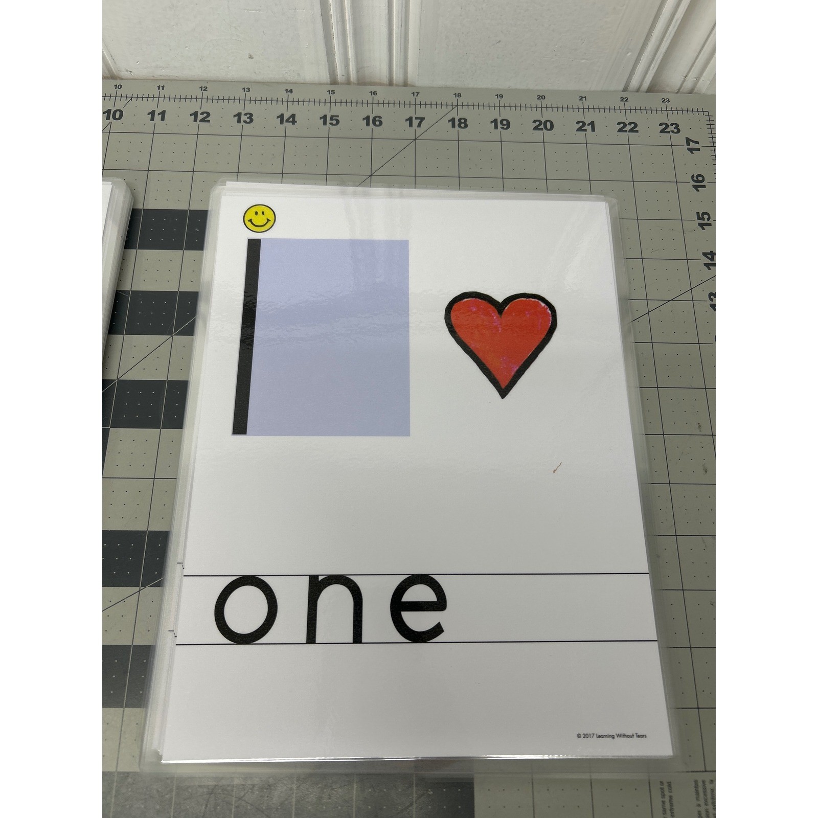Learning Without Tears Print and Number Wall Cards Laminated Set Complete