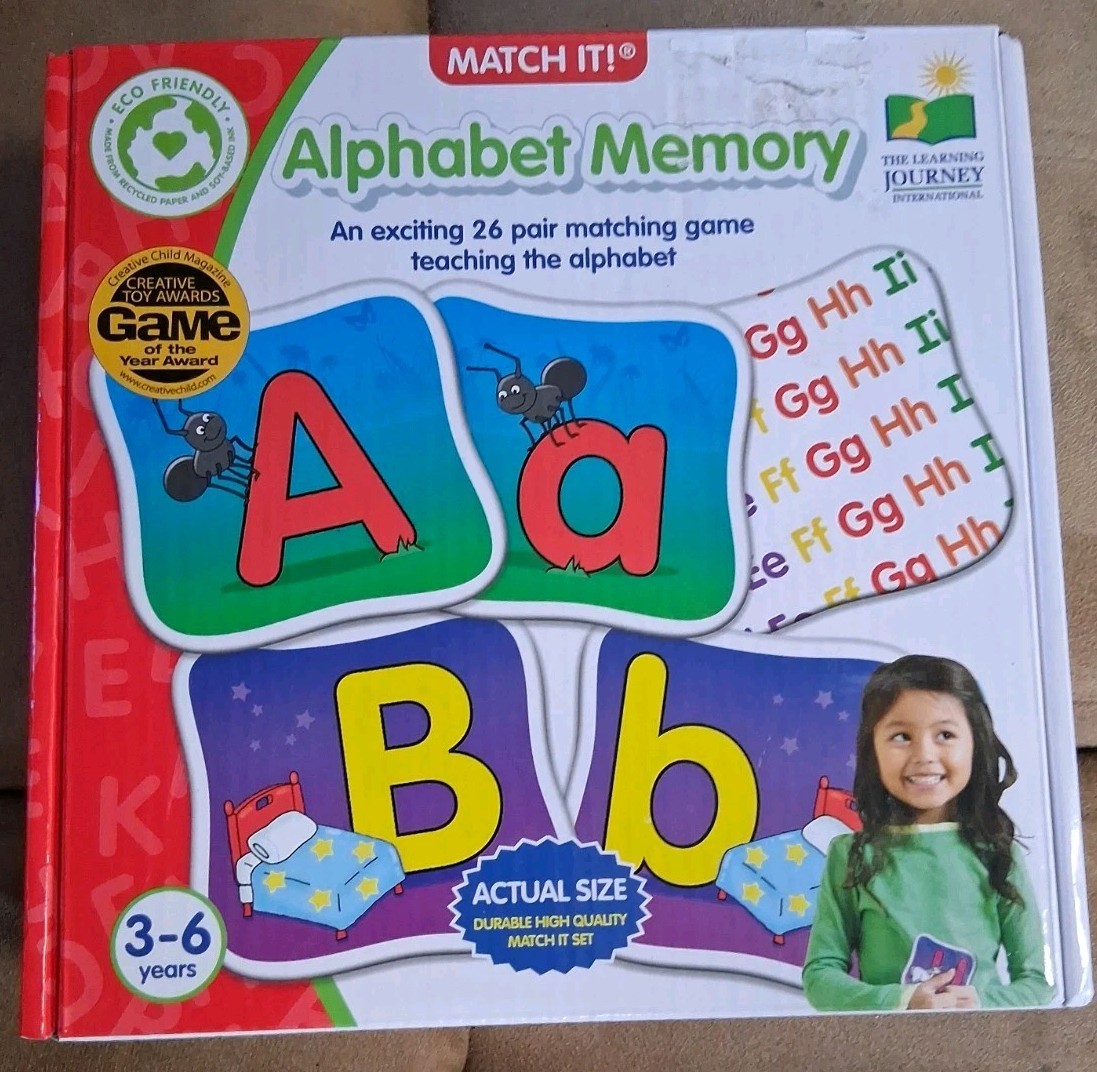 The Learning Journey Match It! Alphabet Memory GAME Ages 3-6 | 1+ players NEW