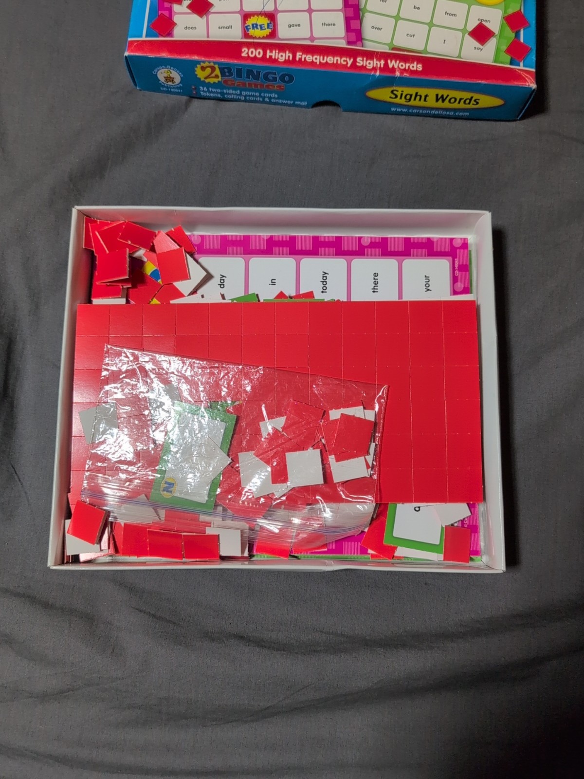Sight Words 2 Bingo Games Ages 5 and up with 200 High Frequency Sight Words