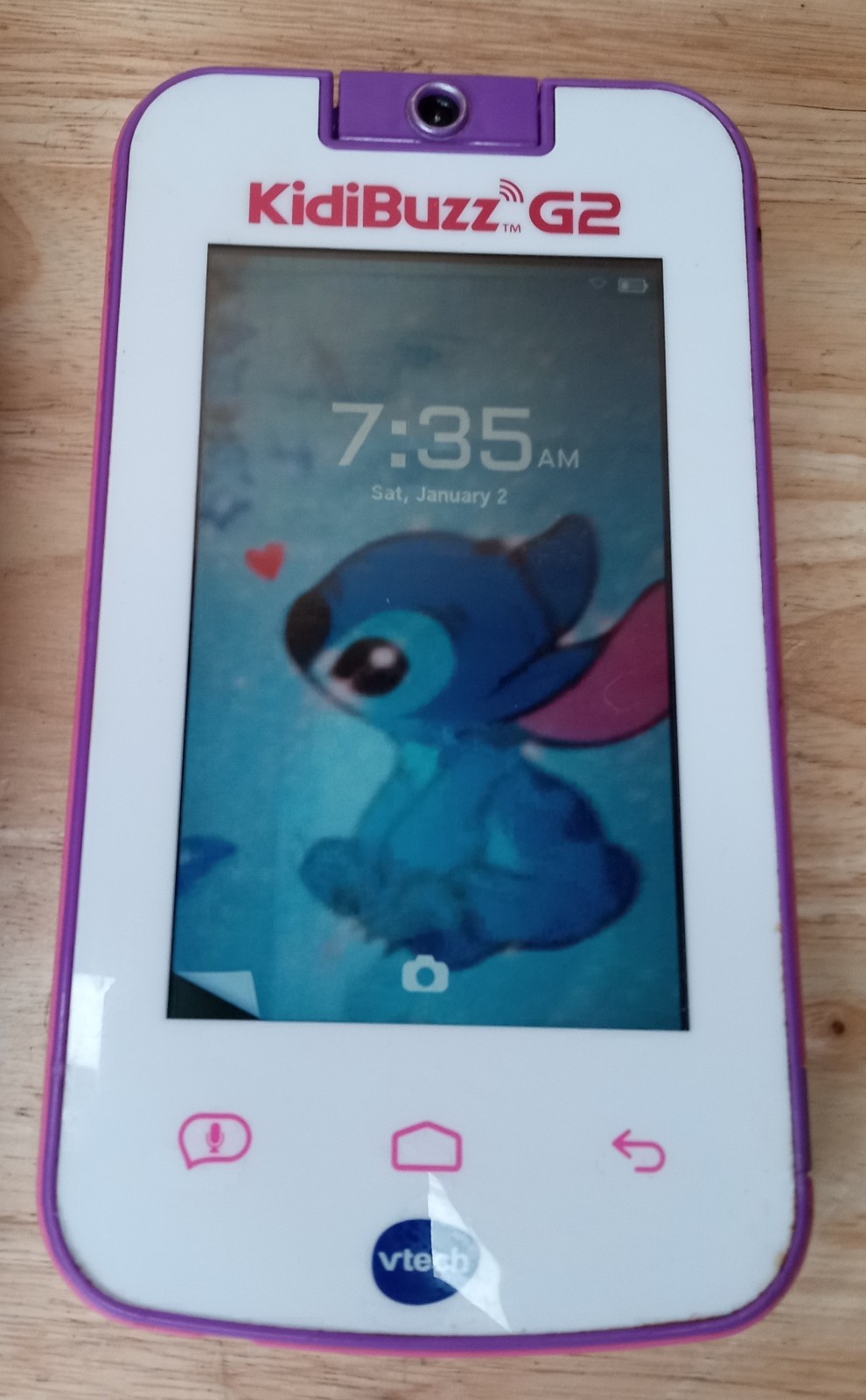 VTech KidiBuzz G2 Kids Smart Phone Camera Chat Device Pink Tested With Case