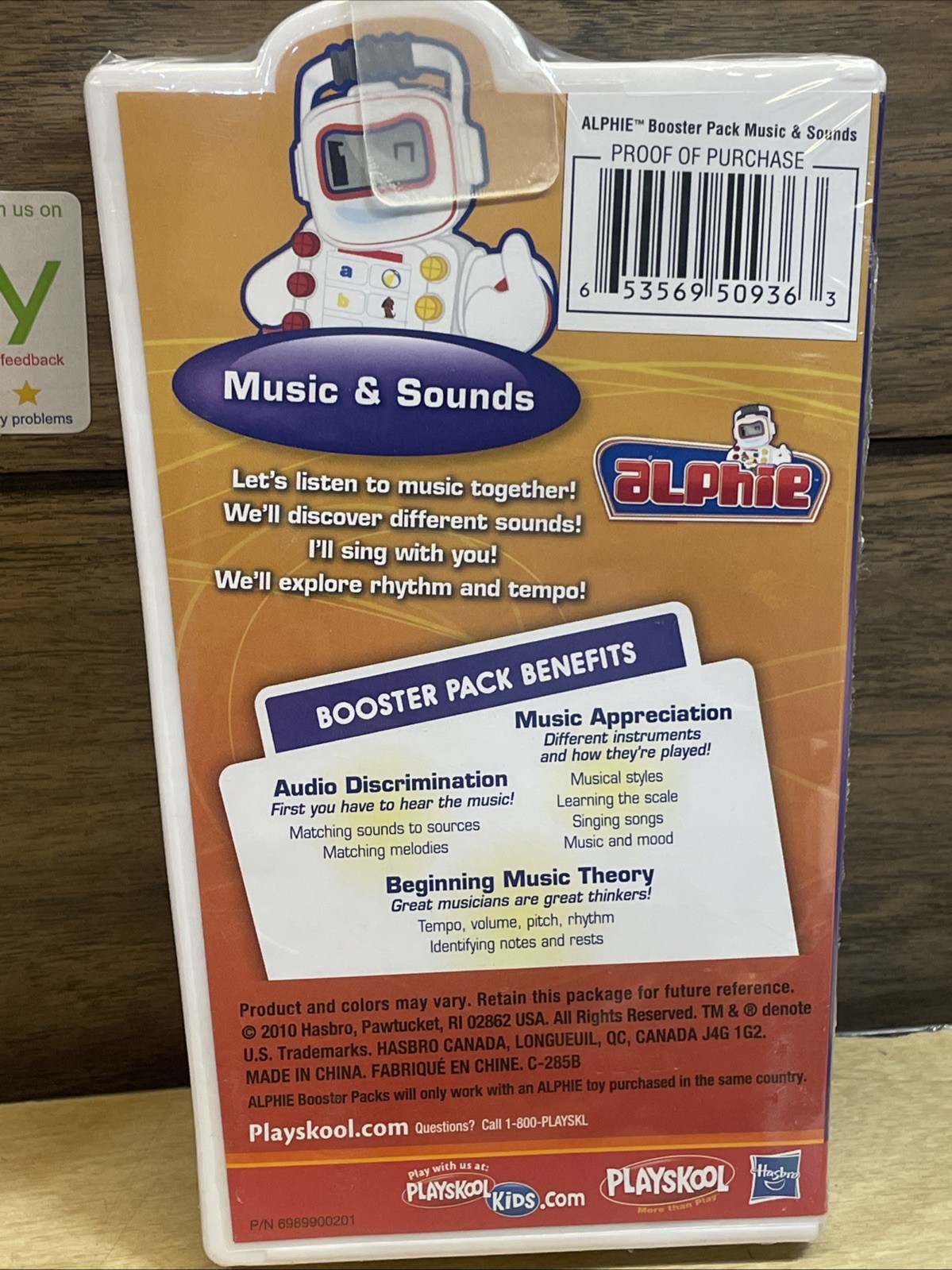 Playskool Alphie 2x Booster Packs Numbers, Music & Sounds 2009 NOS