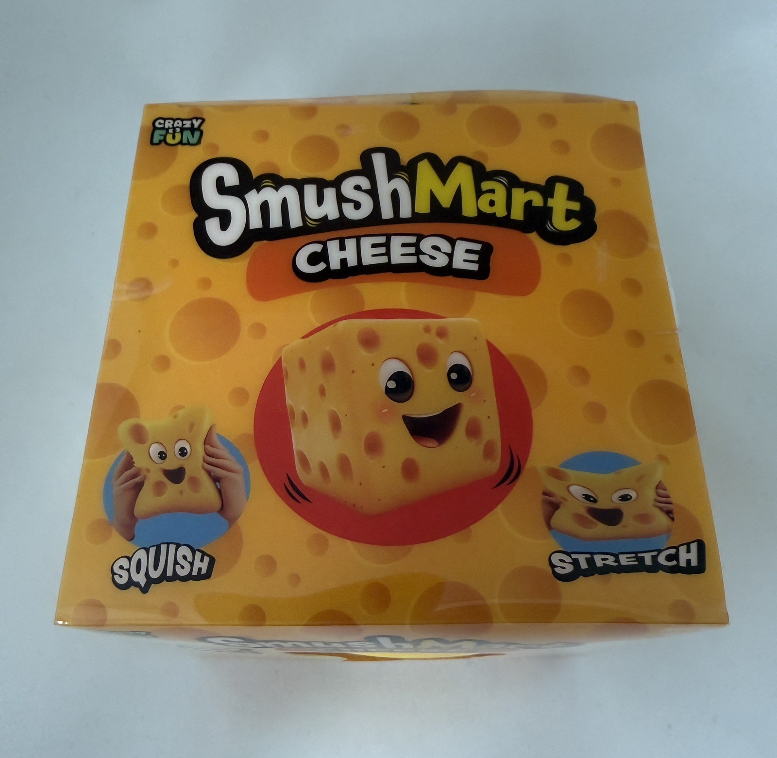 RMS Crazy Fun SmushMart Cheese Squishy Squeezy Stretch Sensory Toy TIK TOK VIRAL