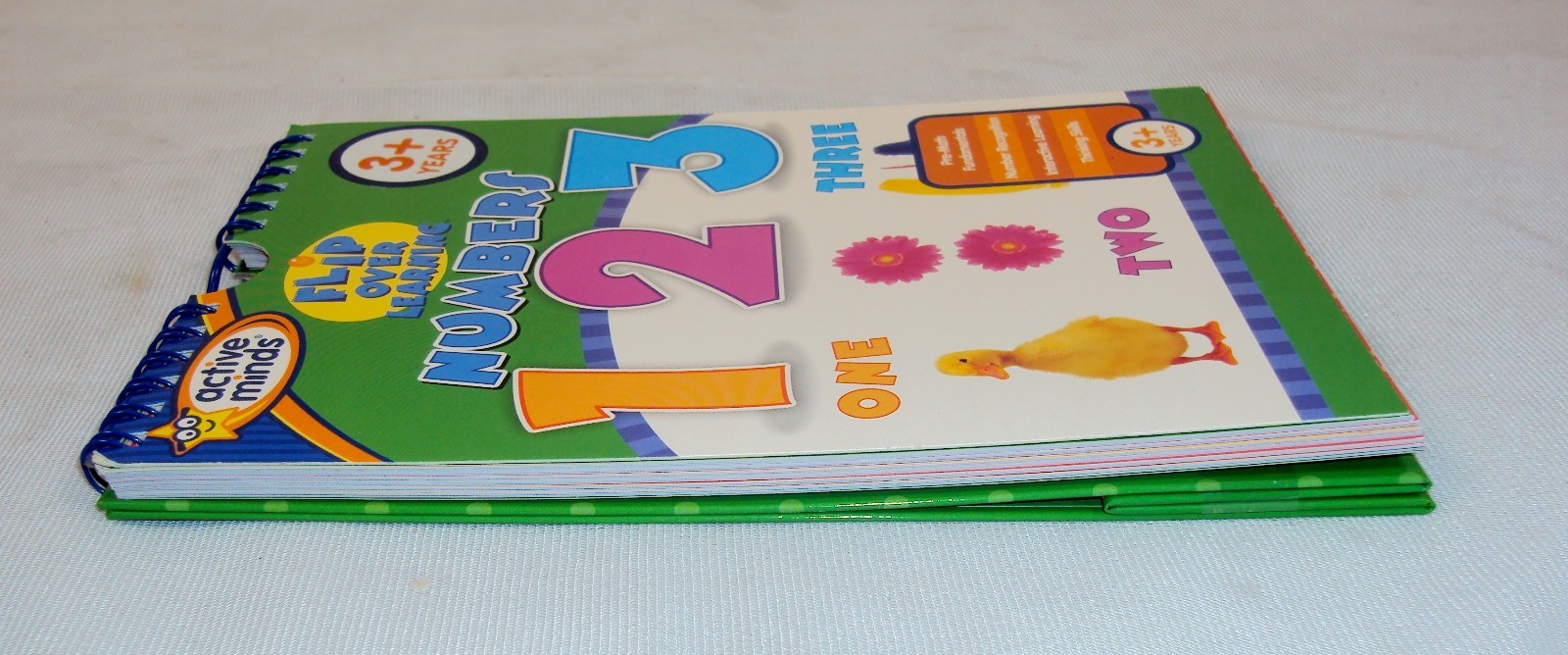 Flip Over Learning NUMBERS ~ Active Minds Flash Card Book For Parents & Children