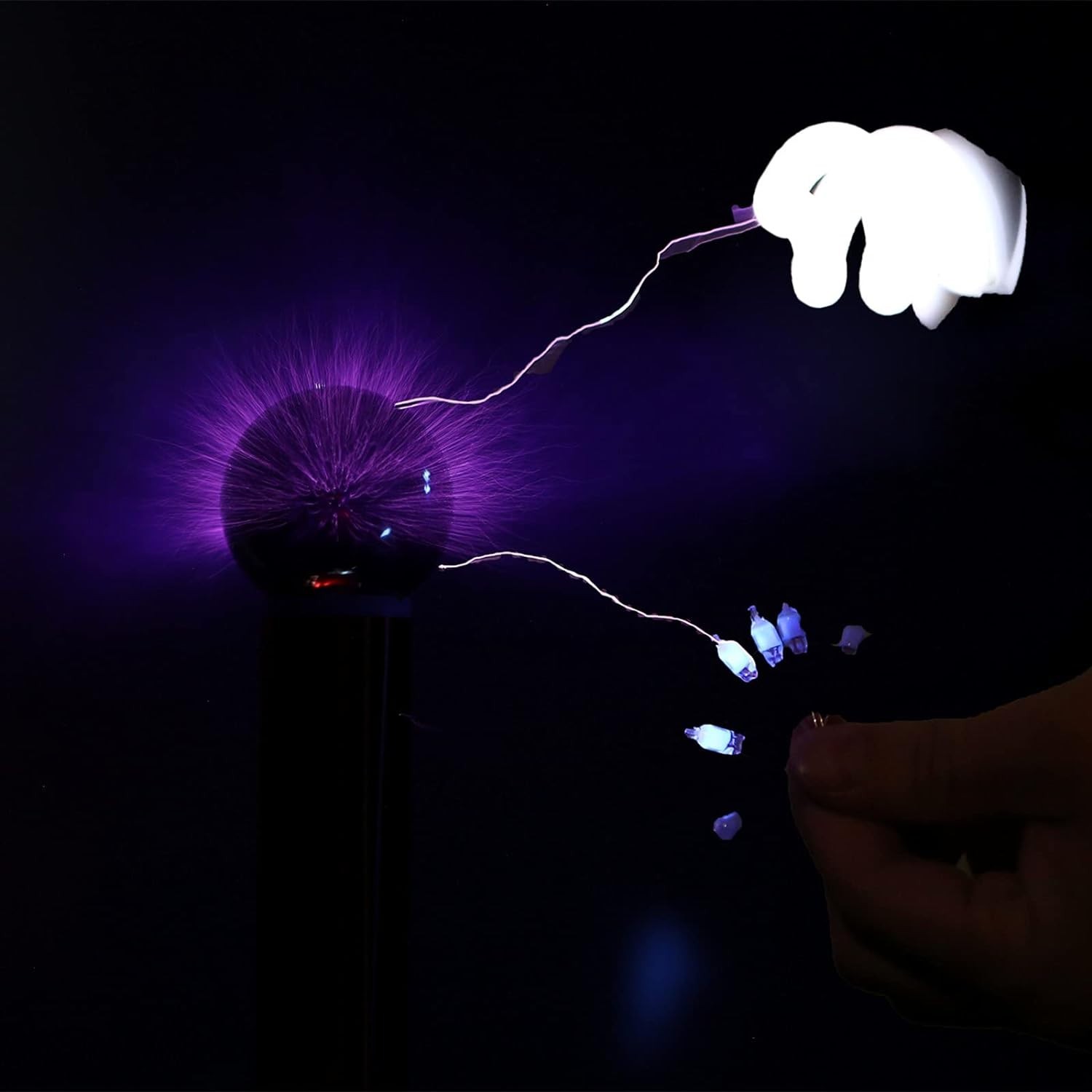 Tesla Coil DIY Kit, Touchable Plasma Ball Spark Gap Arc Generator for Physics…