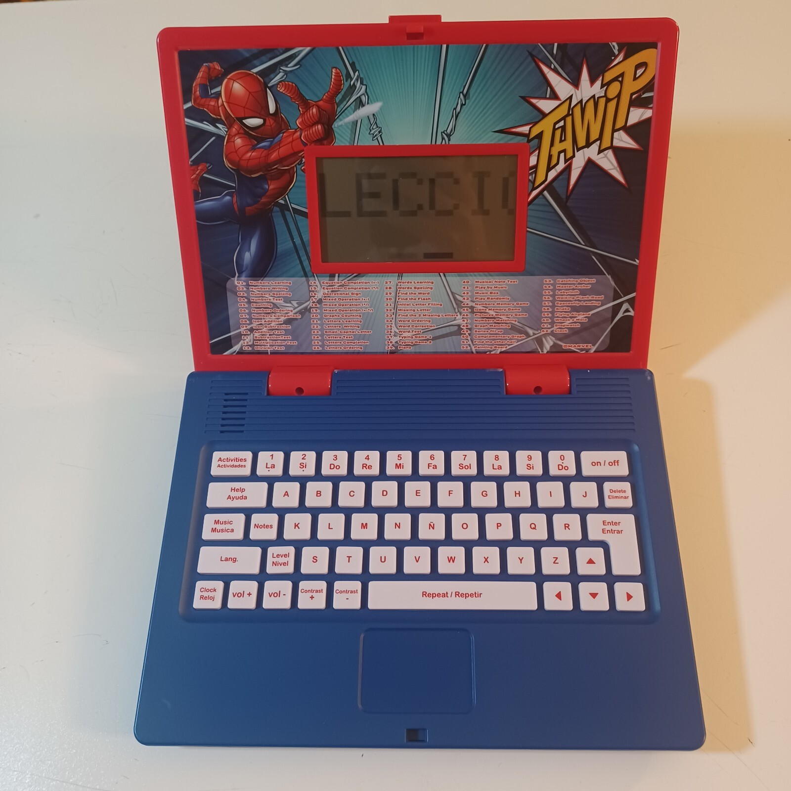 Lexibook Spider-Man Bilingual Educational Laptop & Mouse ~ Age 3 – 7 Years