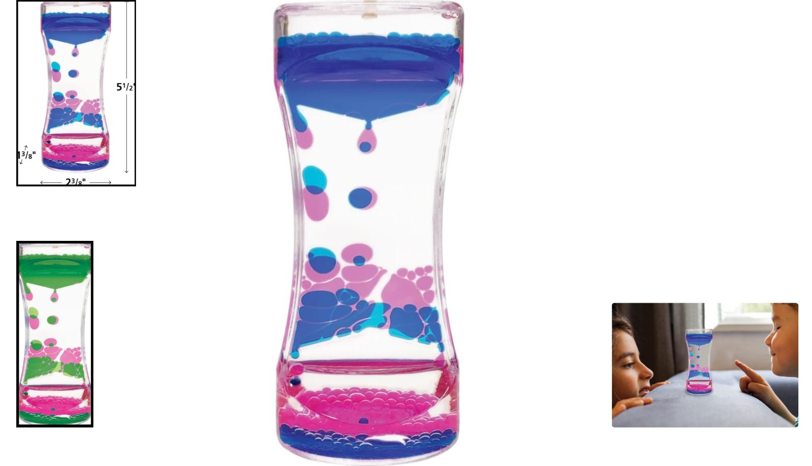 Blue & Pink Liquid Motion Bubbler – Enhance Focus & Mindfulness for All Ages