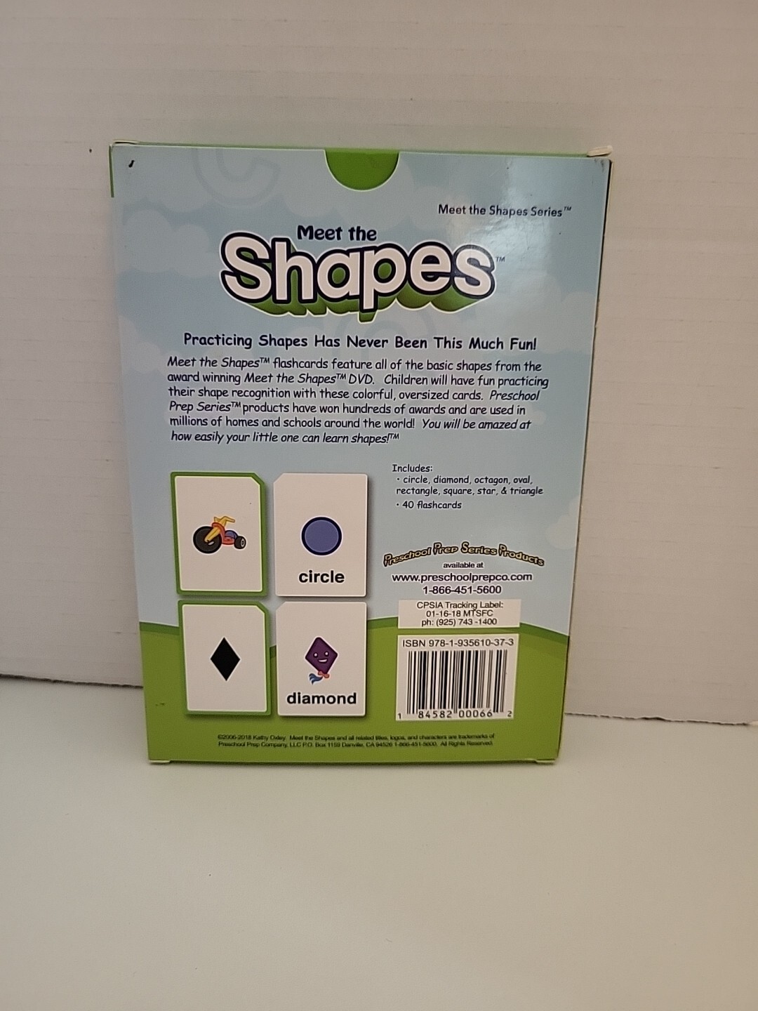 Preschool Prep Series Meet The Shapes Flashcards 7.5″x 5.5″ Cards