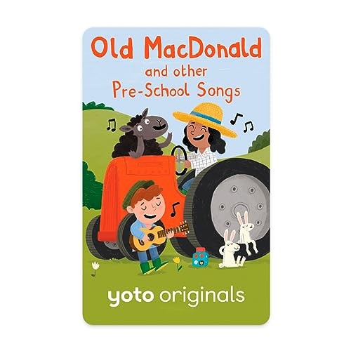 Yoto Old Macdonald & Pre-School Songs Audio Card for Kids Ages 1+