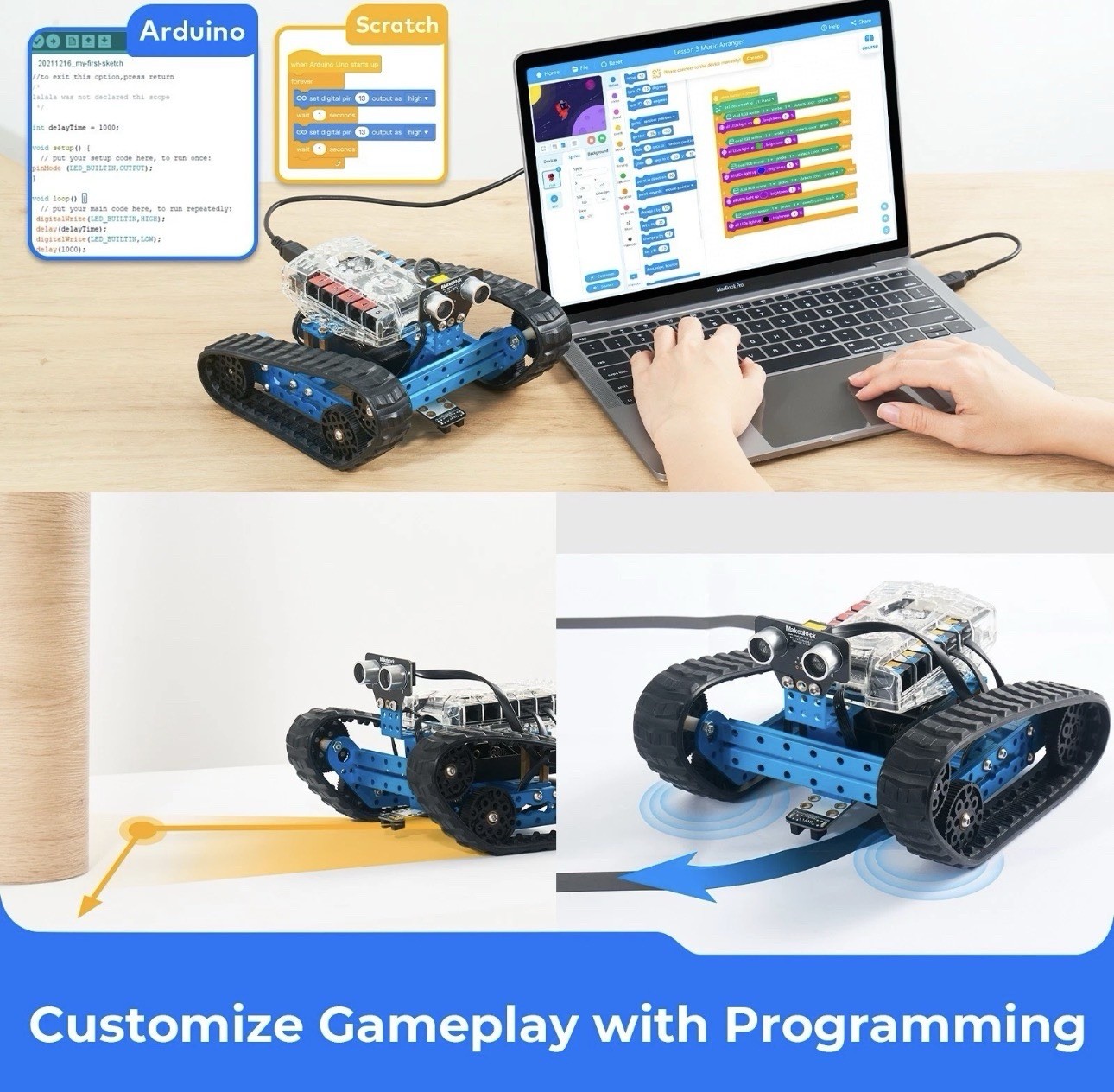 Makeblock mBot Ranger 3-in-1 Educational Robot Kit, Learn Coding with Scratch