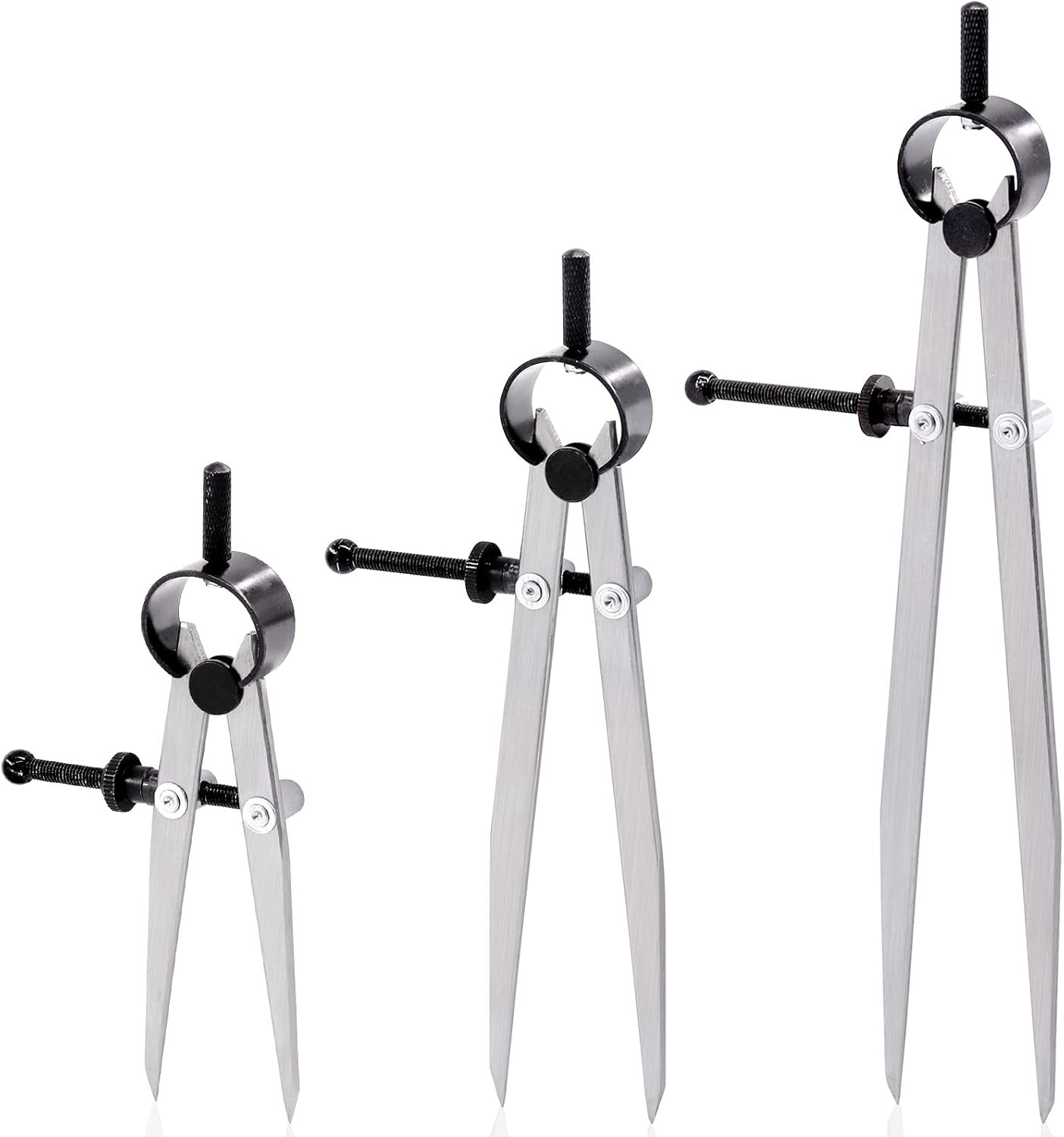 3 Pcs Spring Wing Divider, 4” 6” 8” Adjustable Lockable Steel Divider Wing Le