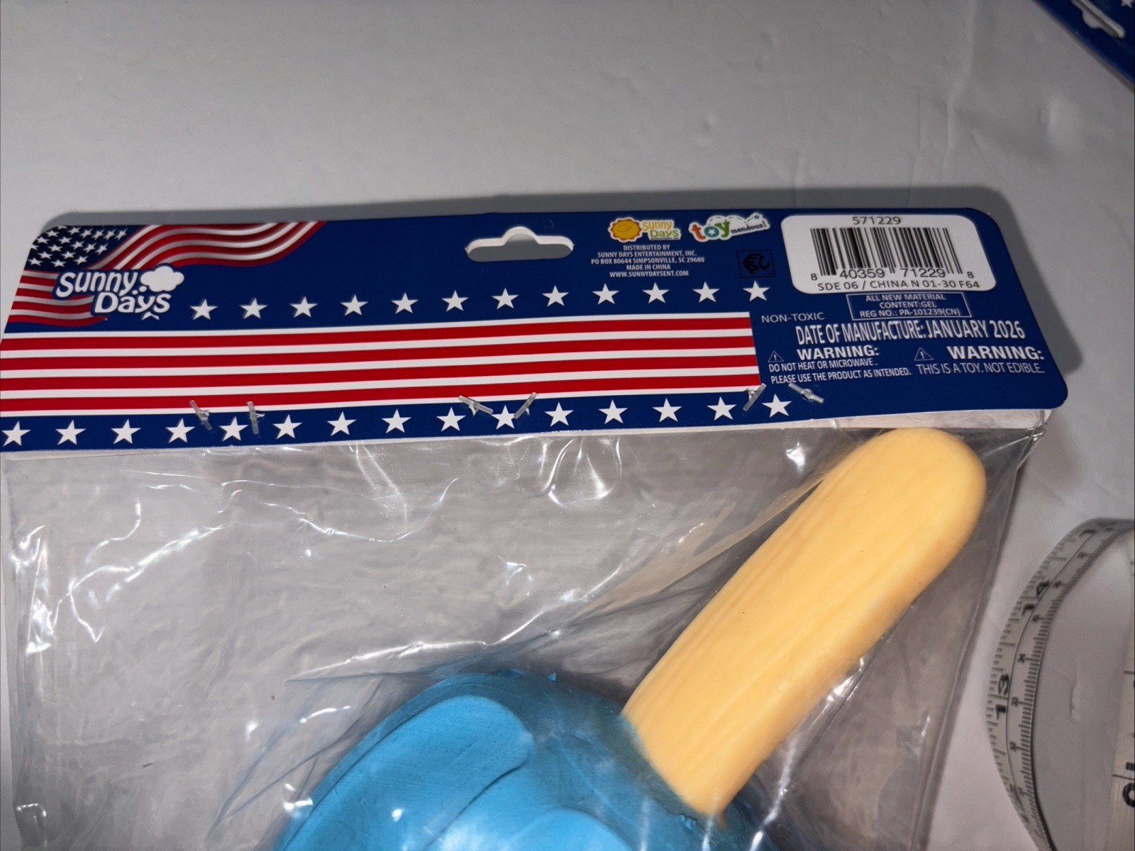 Squish Squeeze Popsicle LARGE NIP Stress Relief Toy
