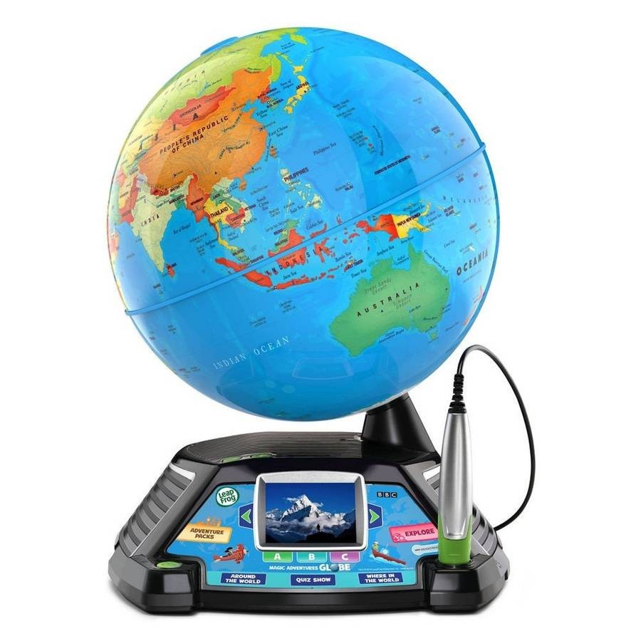 LeapFrog Magic Adventures Globe W/LCD Integrated Video Screen Display 80-605400