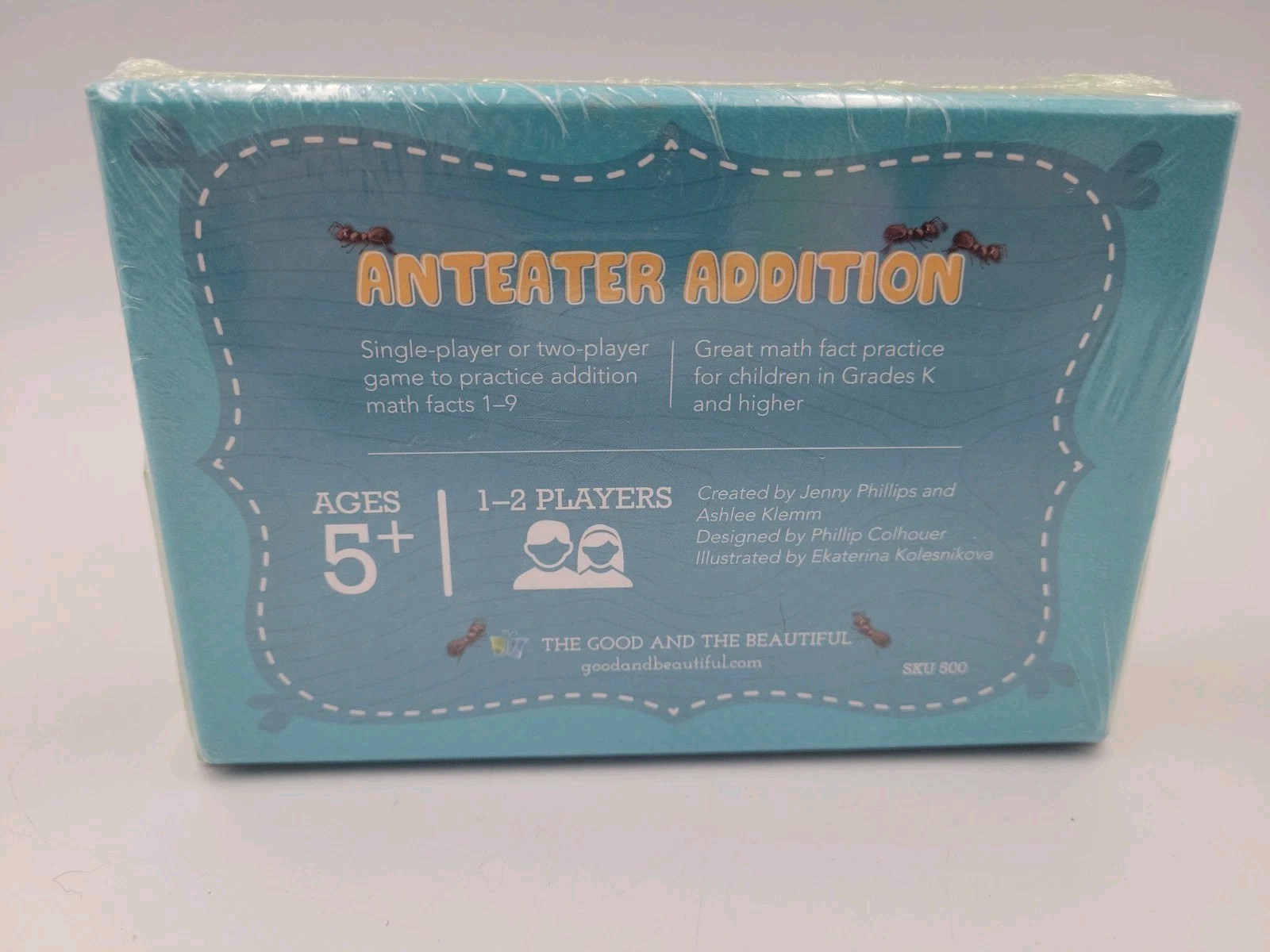 New Sealed Package The Good and The Beautiful Anteater Addition Flash Cards Game
