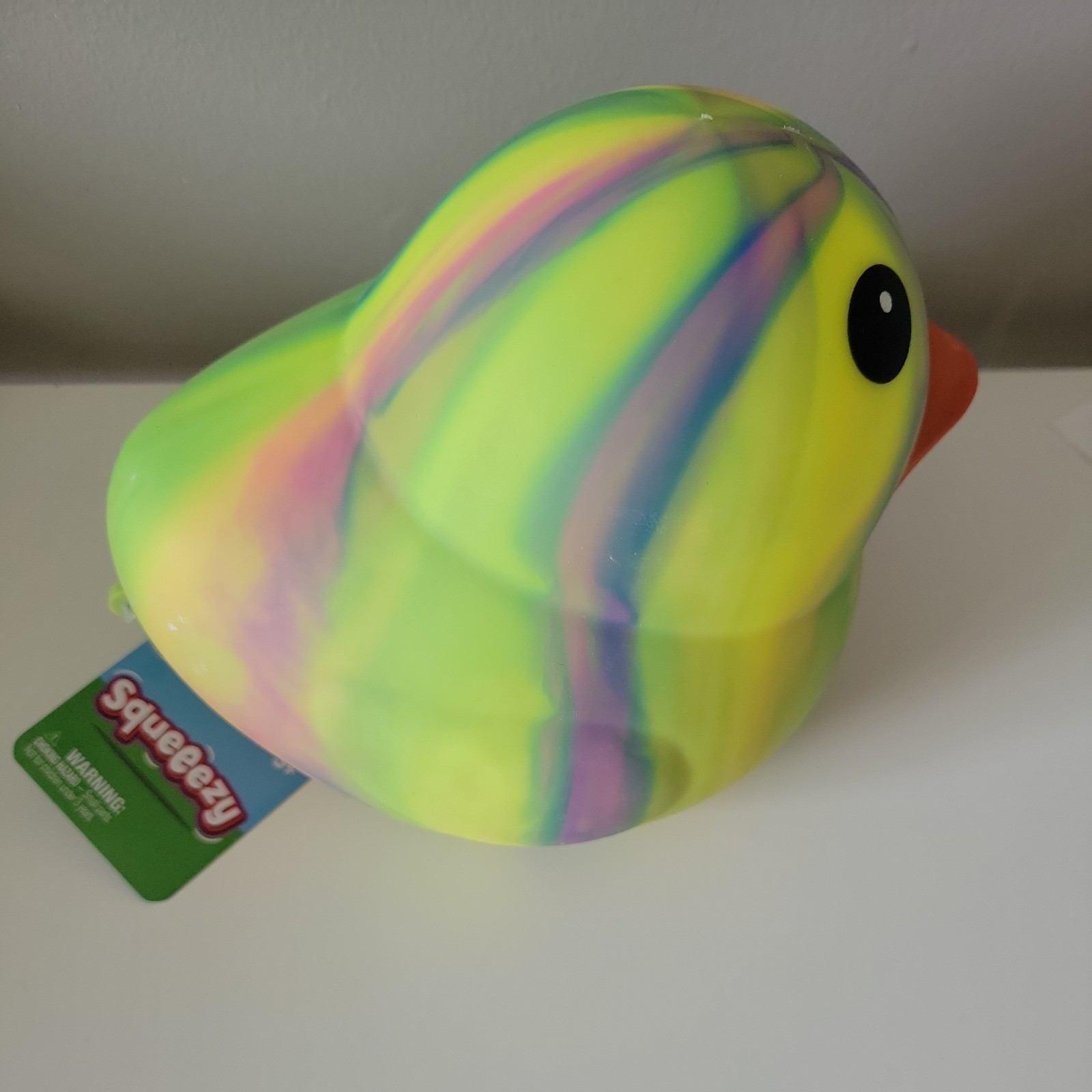 Sunny Days JUMBO Squeezy Tie Dye Duck Multi-Color Tiktok VIRAL Squishy Toy NEW