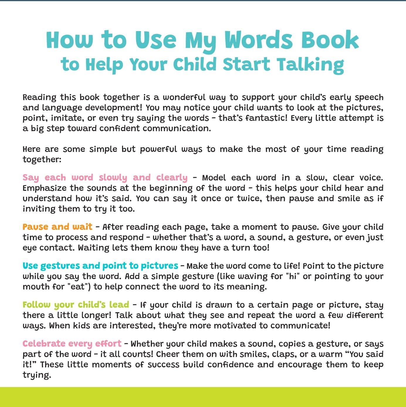 My Words Book: Easy First Toddlers Can Actually Say! Written by a…