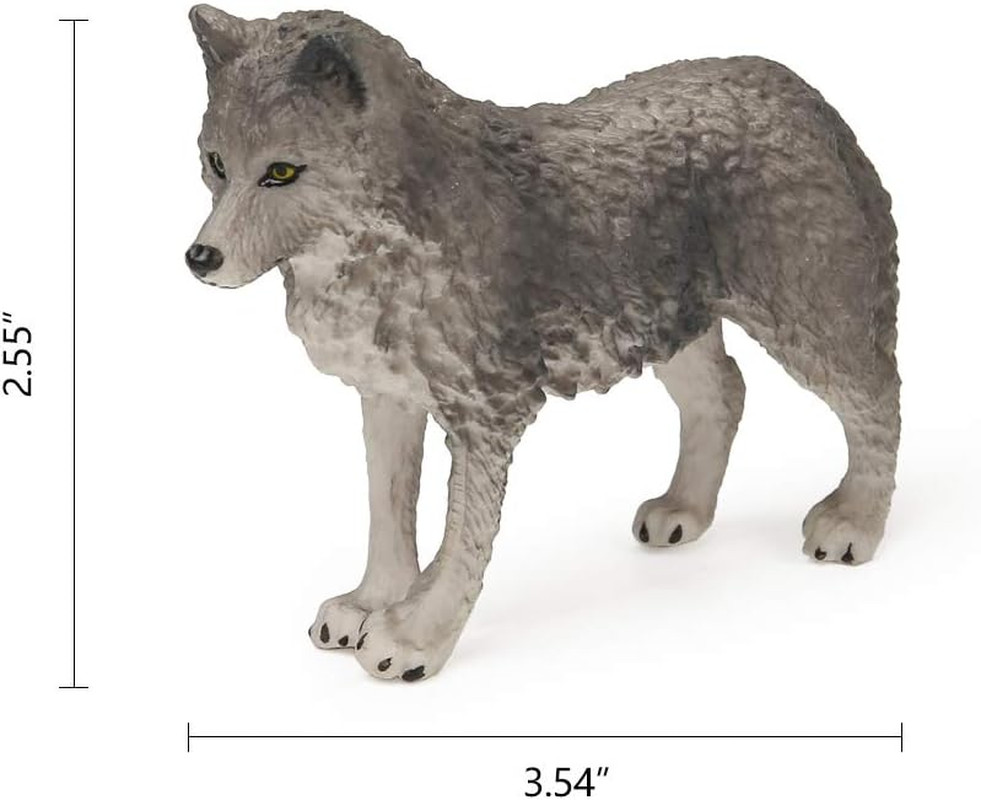 7Pcs Wolf Toy Figurines Set Wolf Animals Figures (Wolf Set B)