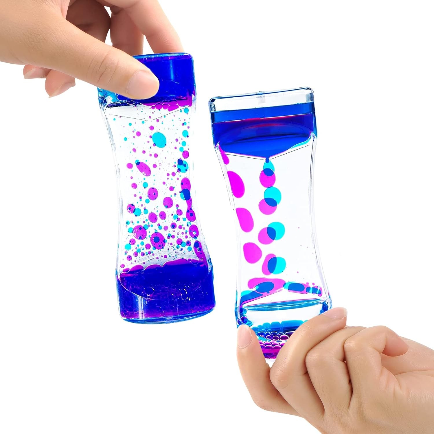 Liquid Motion Bubbler Timer/Diamond Shaped Liquid Timer for Fidget Toy,Autism To