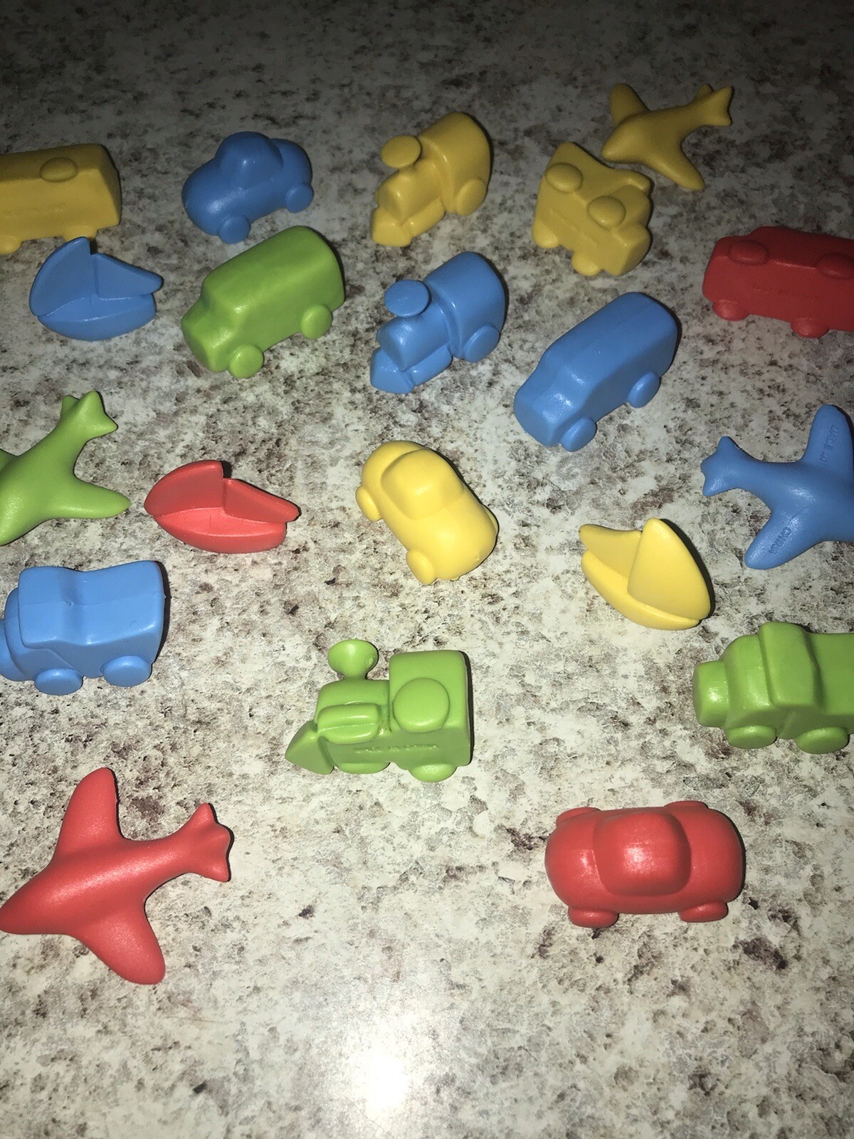 Montessori Manipulatives Transportation Counters Set Of 22 Primary Colors