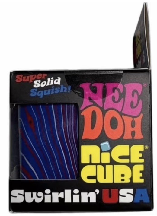 NEEDOH Nice Cube Swirlin’ USA Limited Edition 🇺🇸 RED WHITE BLUE