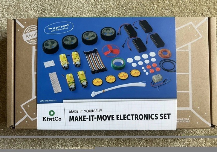 Kiwico Make It Yourself! Make-it-Move Electronics Kit- Ages 9+ Open Box