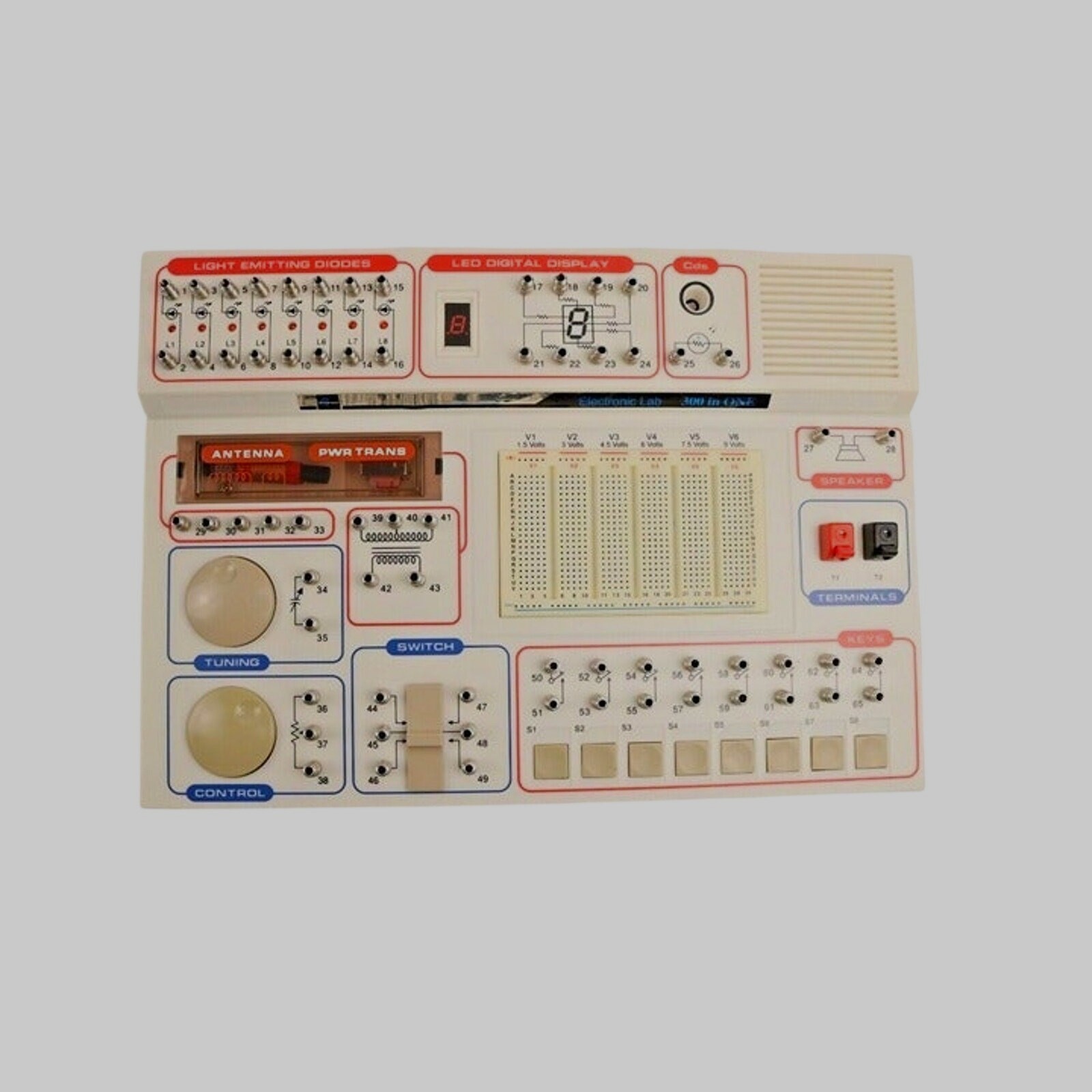 Maxitronix 300 in 1 Project Lab Learning Kit Learn Electronics Circuit Switch